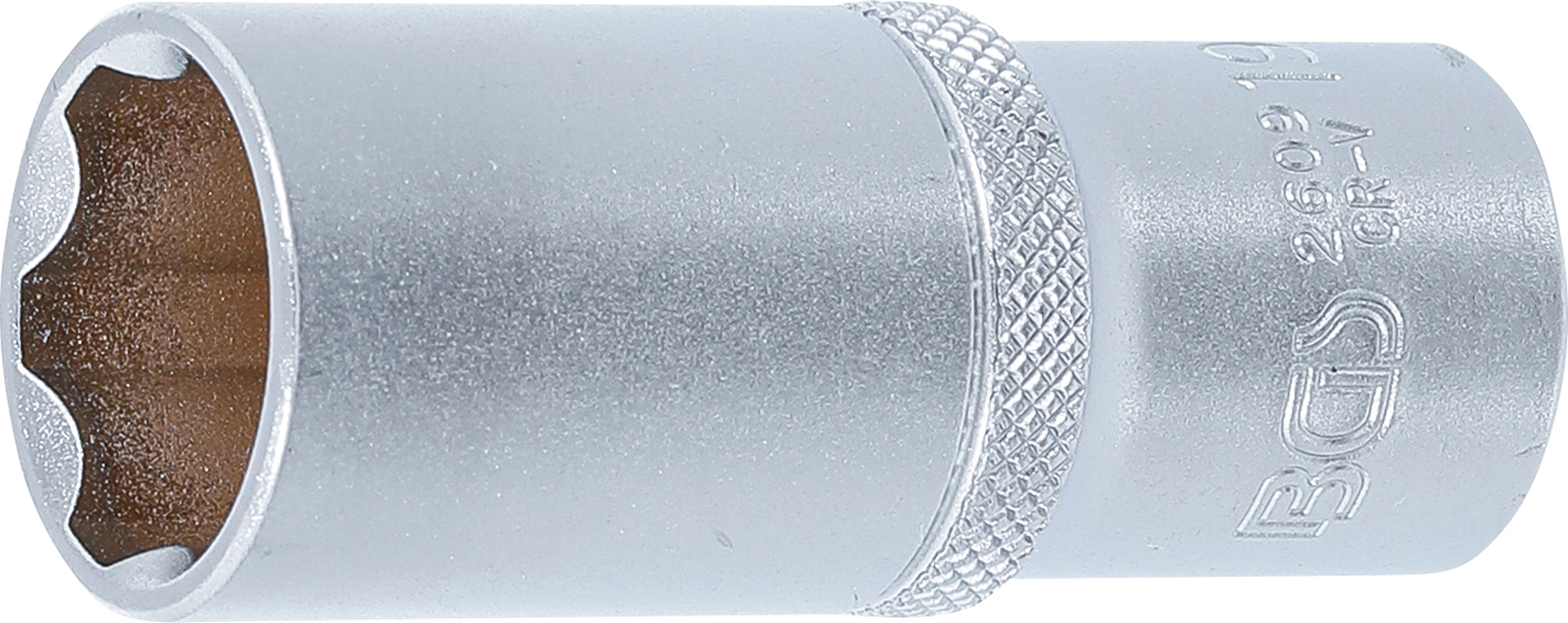 BGS Steckschlüssel-Einsatz Super Lock, tief | Antrieb Innenvierkant 10 mm (3/8") | SW 19 mm