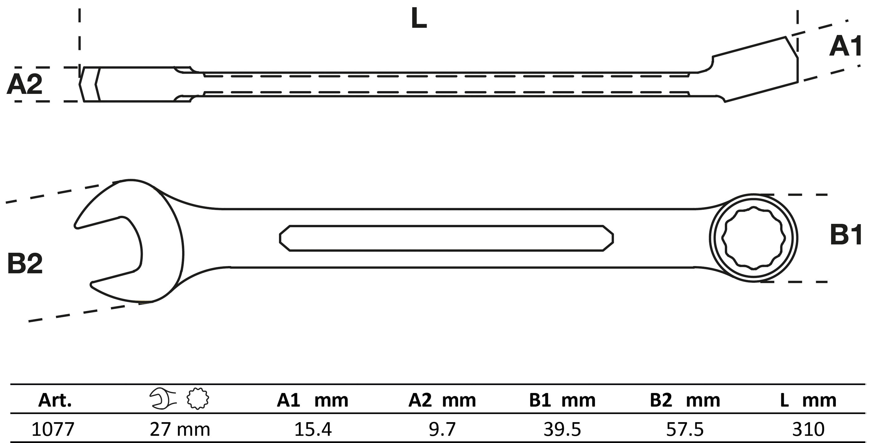 BGS Maul-Ringschlüssel | SW 27 mm