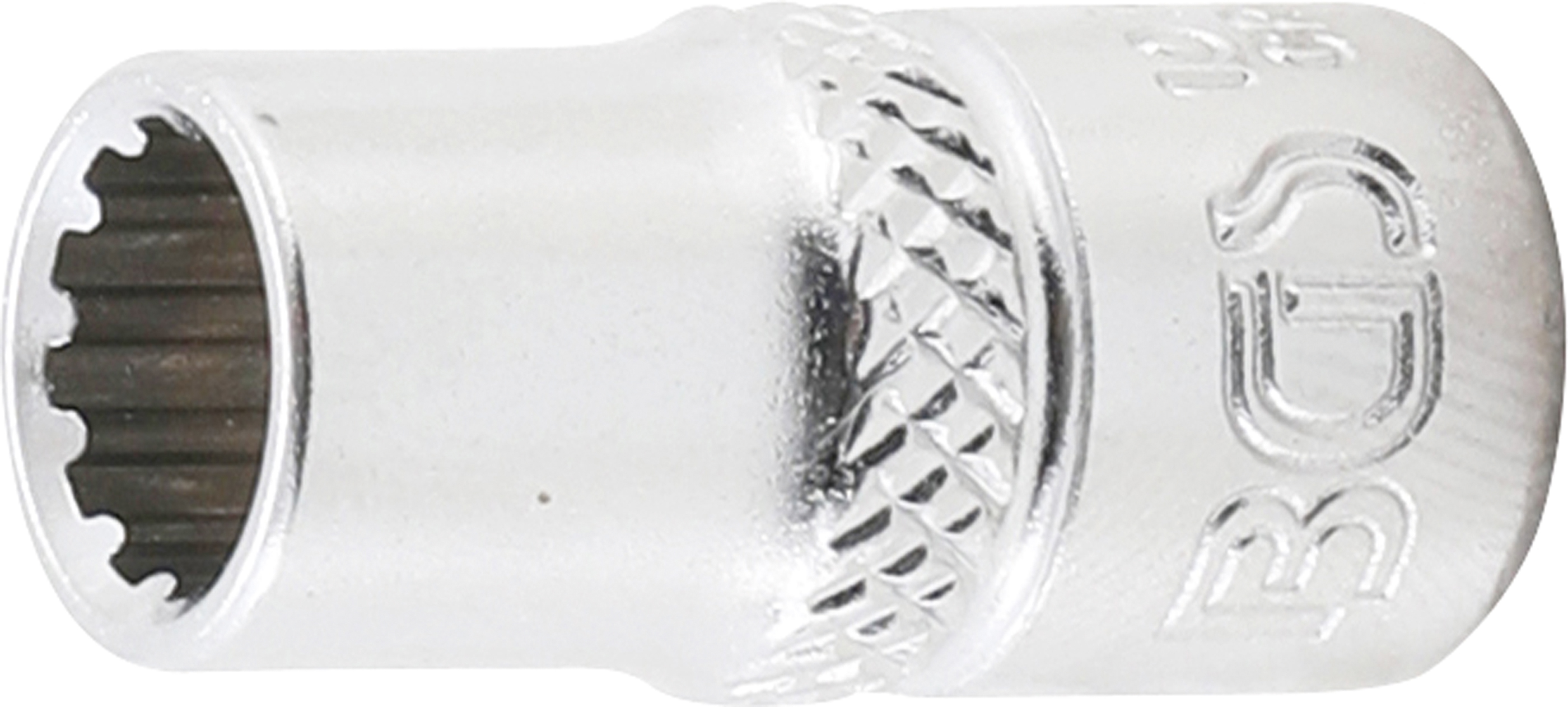 BGS Steckschlüssel-Einsatz Gear Lock | Antrieb Innenvierkant 6,3 mm (1/4") | SW 7 mm