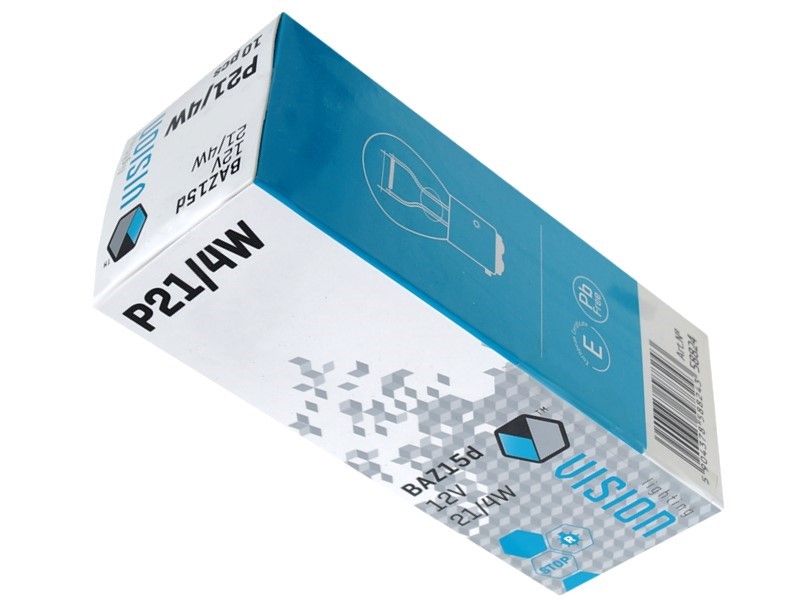 Vision Kugellampe 12V 21/4W P21/4W Glühbirne 10er Pack