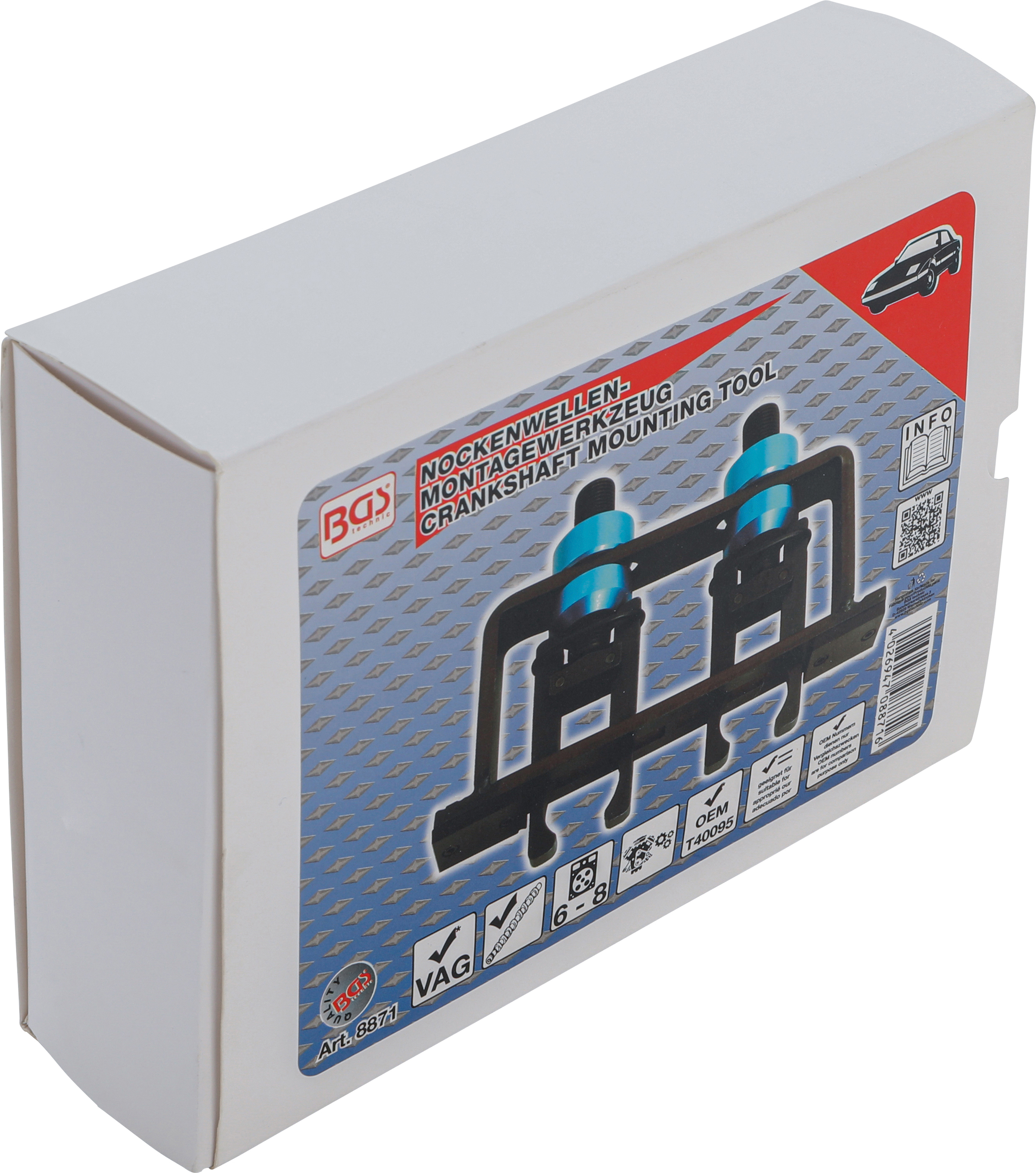 BGS Nockenwellen-Montagewerkzeug | für VAG 6- und 8-Zylinder TDI
