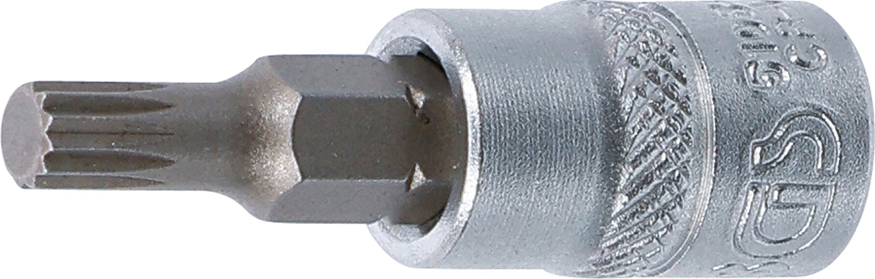 BGS Bit-Einsatz | Antrieb Innenvierkant 6,3 mm (1/4") | Innenvielzahn (für XZN) M5