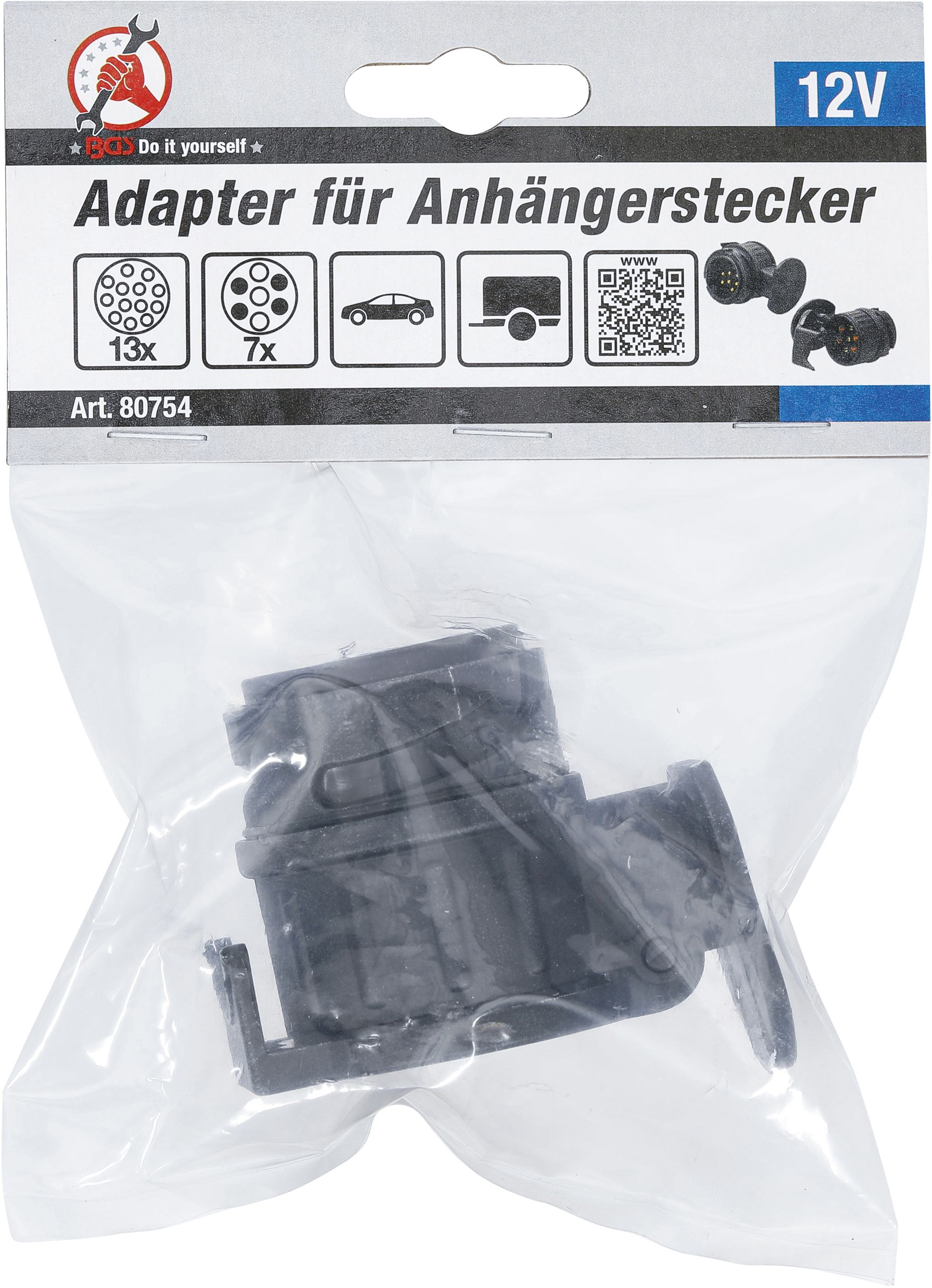 BGS Adapter für Anhängerstecker | 13-polig auf 7-polig