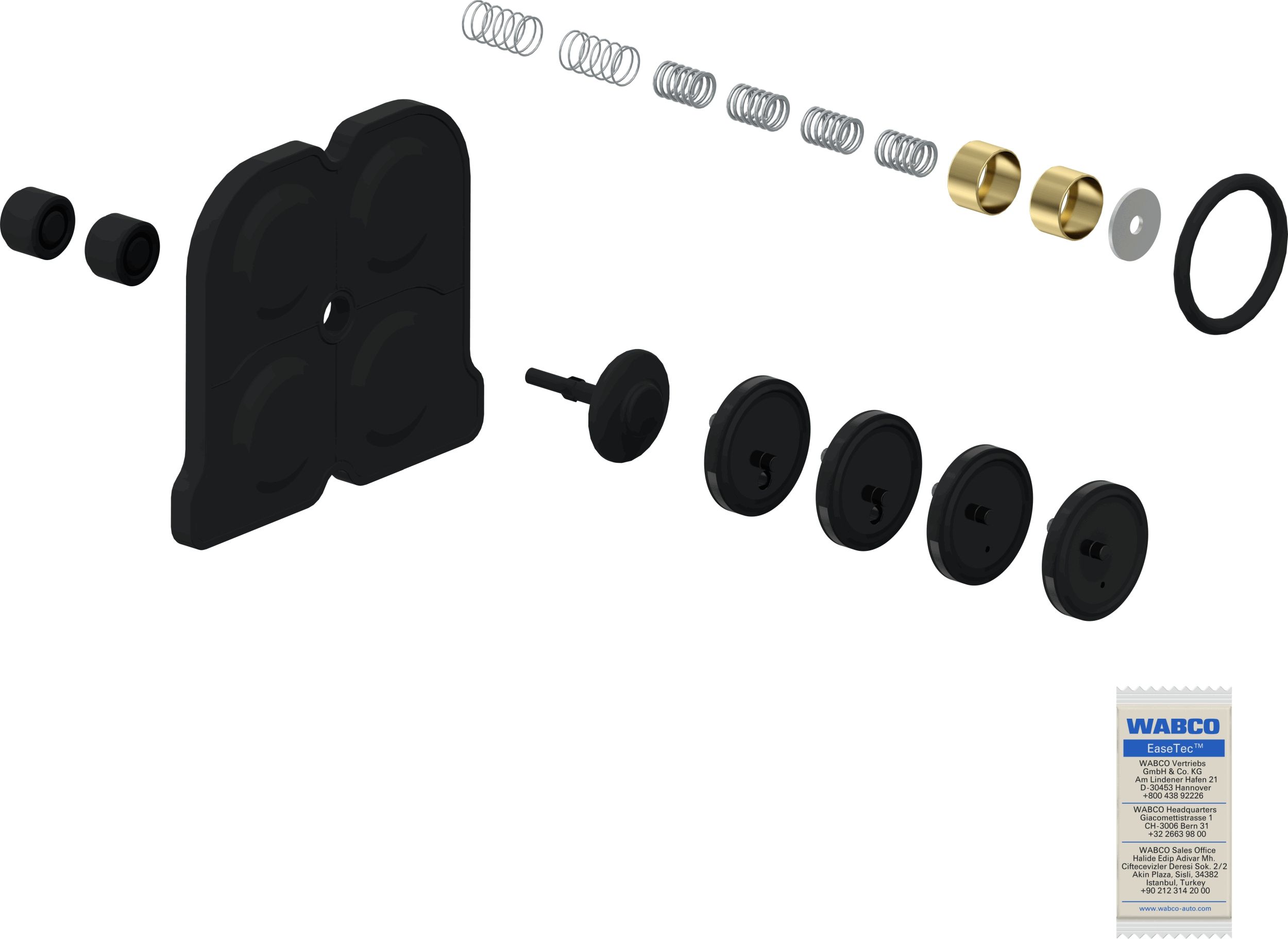 Faltenbalg, Bremssattelführung