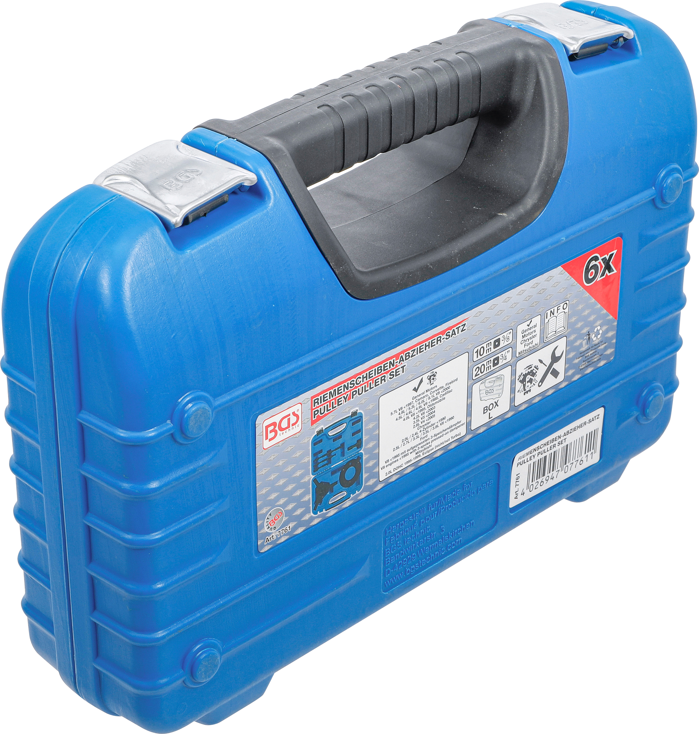 BGS Riemenscheiben-Abzieher & Montage-Satz | für GM, Chrysler, Ford, Mitsubishi | 6-tlg.