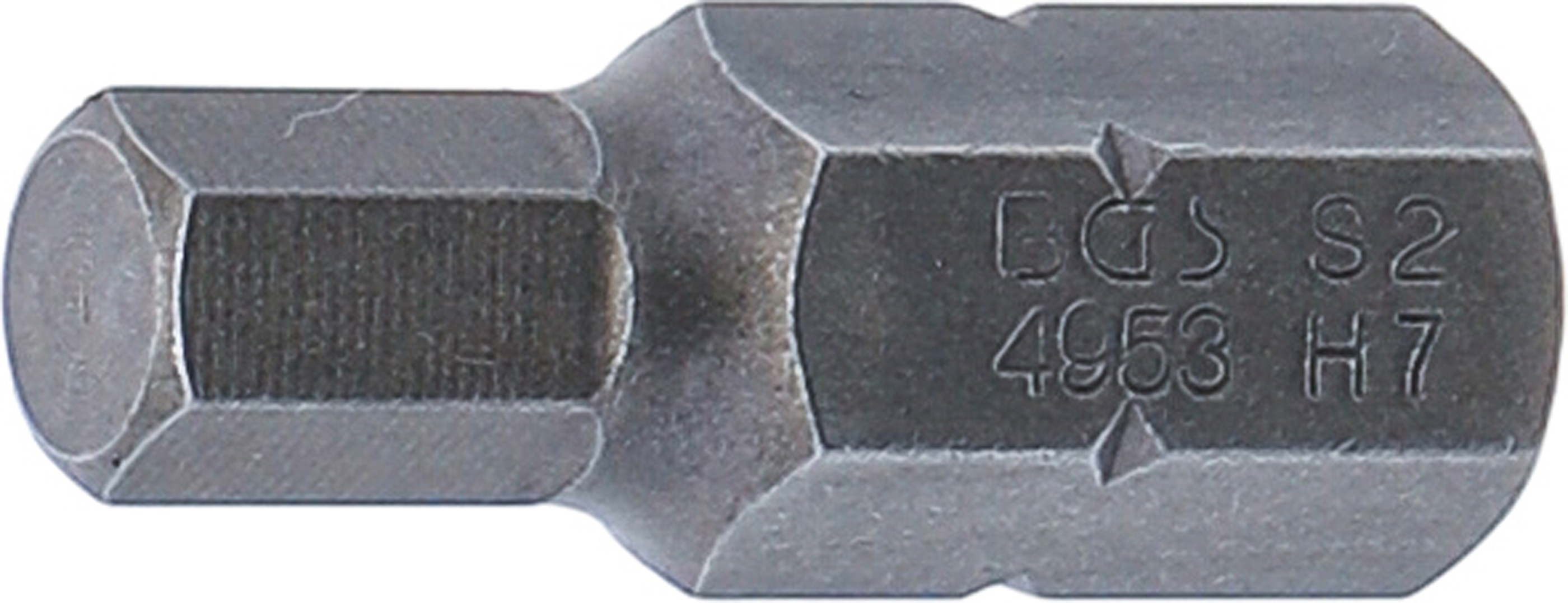 BGS Bit | Länge 30 mm | Antrieb Außensechskant 10 mm (3/8") | Innensechskant 7 mm