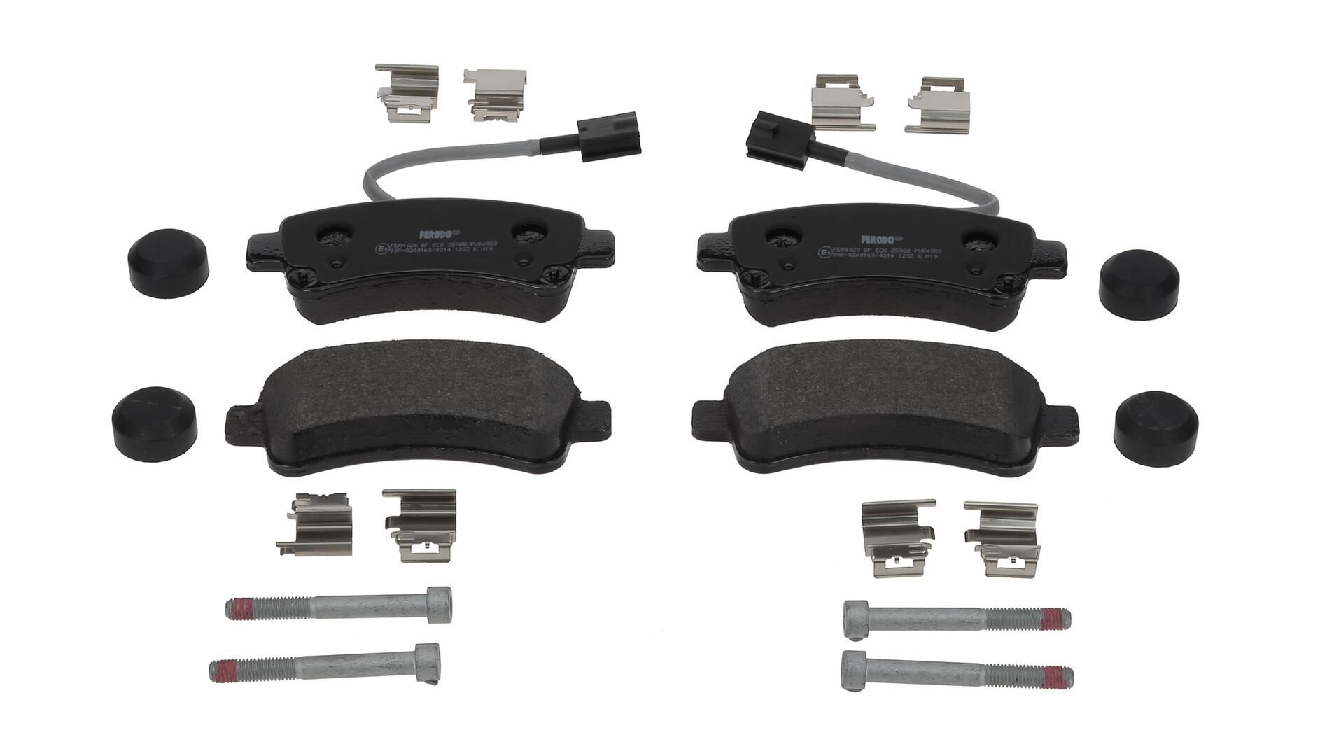 Bremsbelagsatz, Scheibenbremse