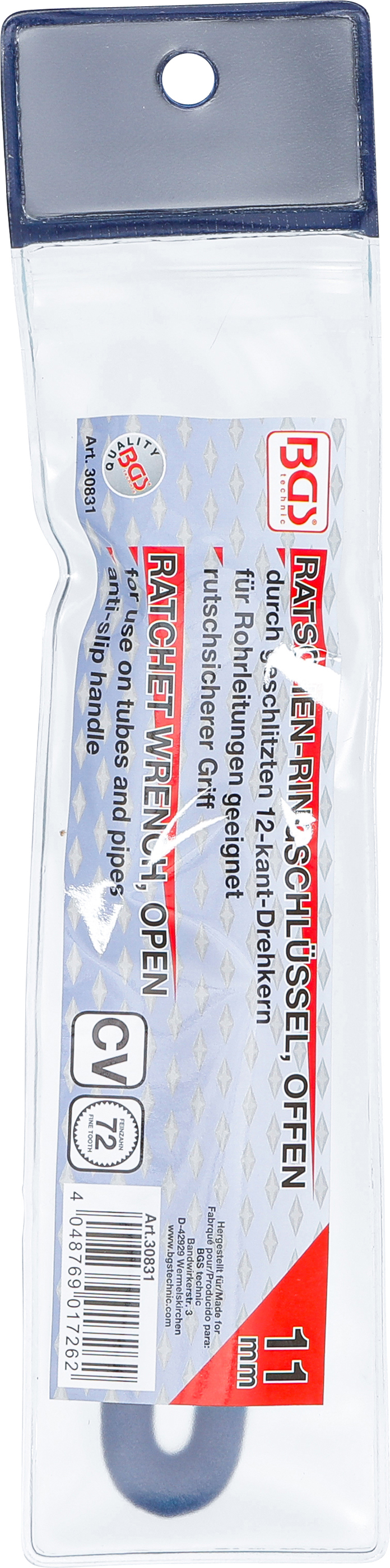 BGS Ratschen-Ringschlüssel, offen | SW 11 mm