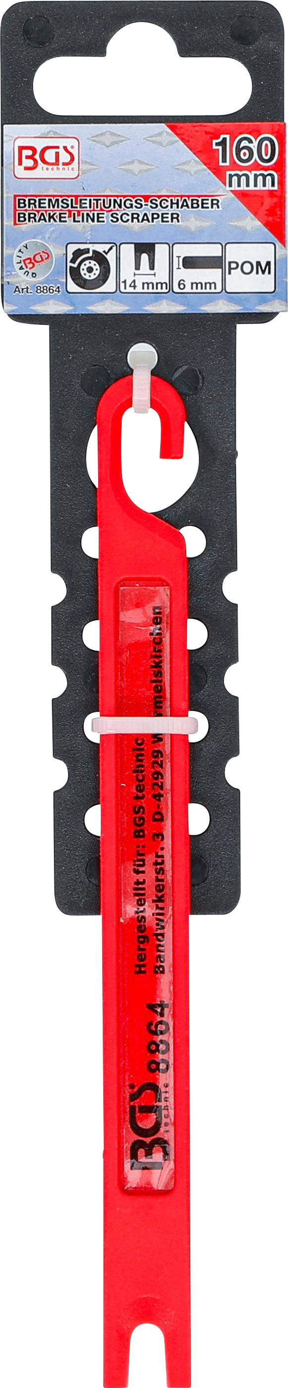 BGS Bremsleitungs-Schaber | 160 x 14 x 6 mm