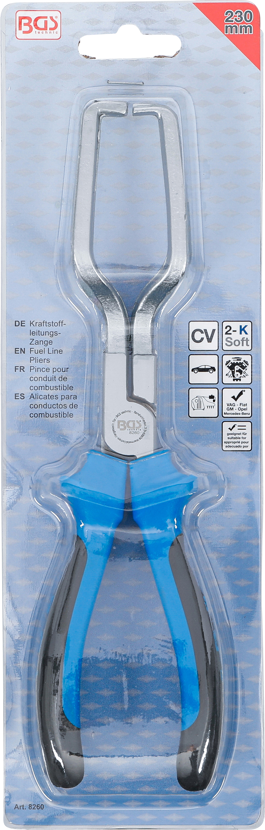 BGS Kraftstoffleitungs-Zange | 230 mm