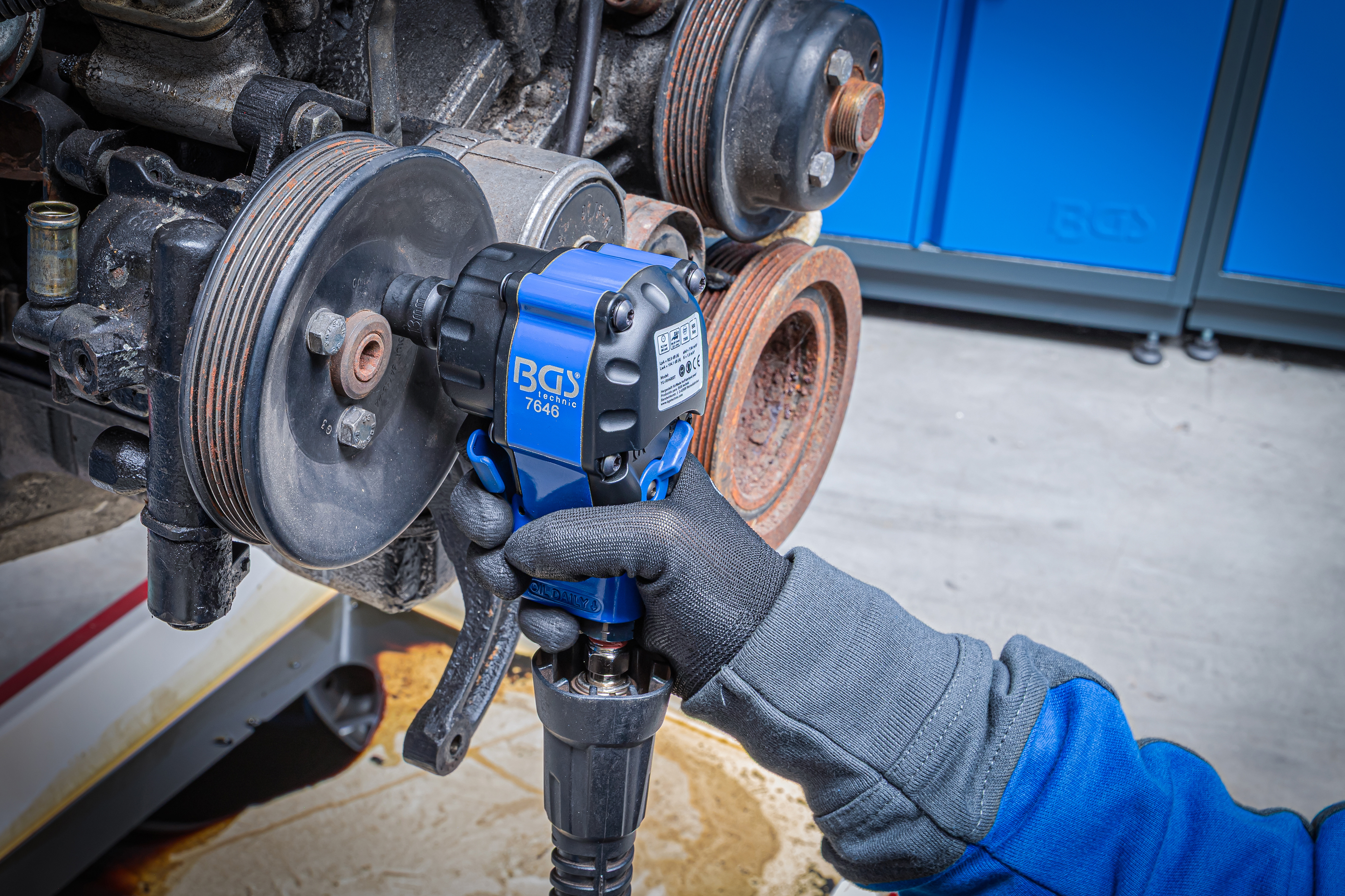 BGS Mini-Druckluft-Schlagschrauber | 12,5 mm (1/2") | 500 Nm