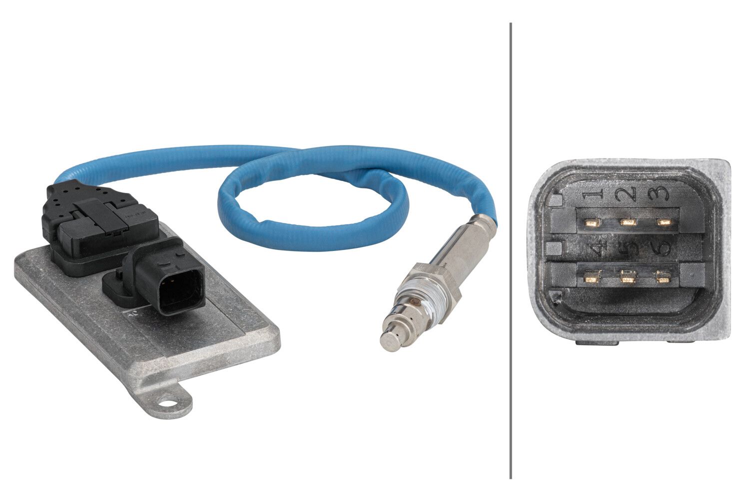NOx-Sensor, NOx-Katalysator 6PN358 186-141 “HELLA 24 V, 4 -polig, 664 mm”