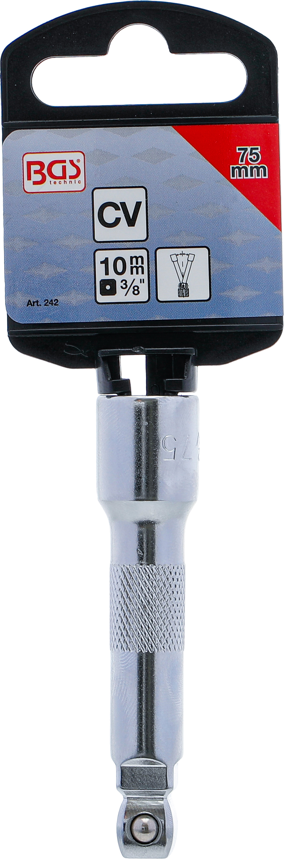 BGS Kipp-Verlängerung | 10 mm (3/8") | 75 mm