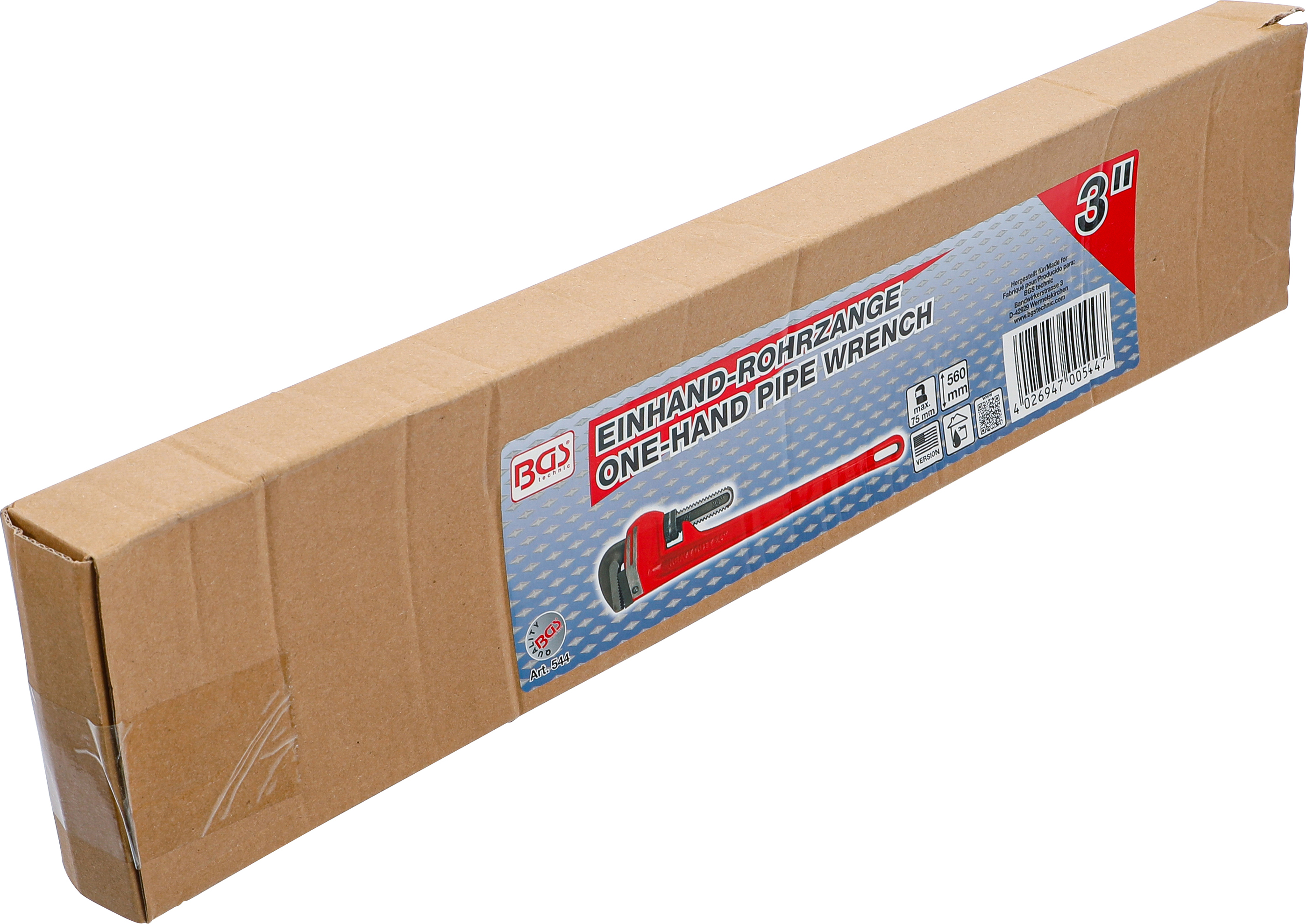 BGS Einhand-Rohrzange | 600 mm | 38 - 64 mm