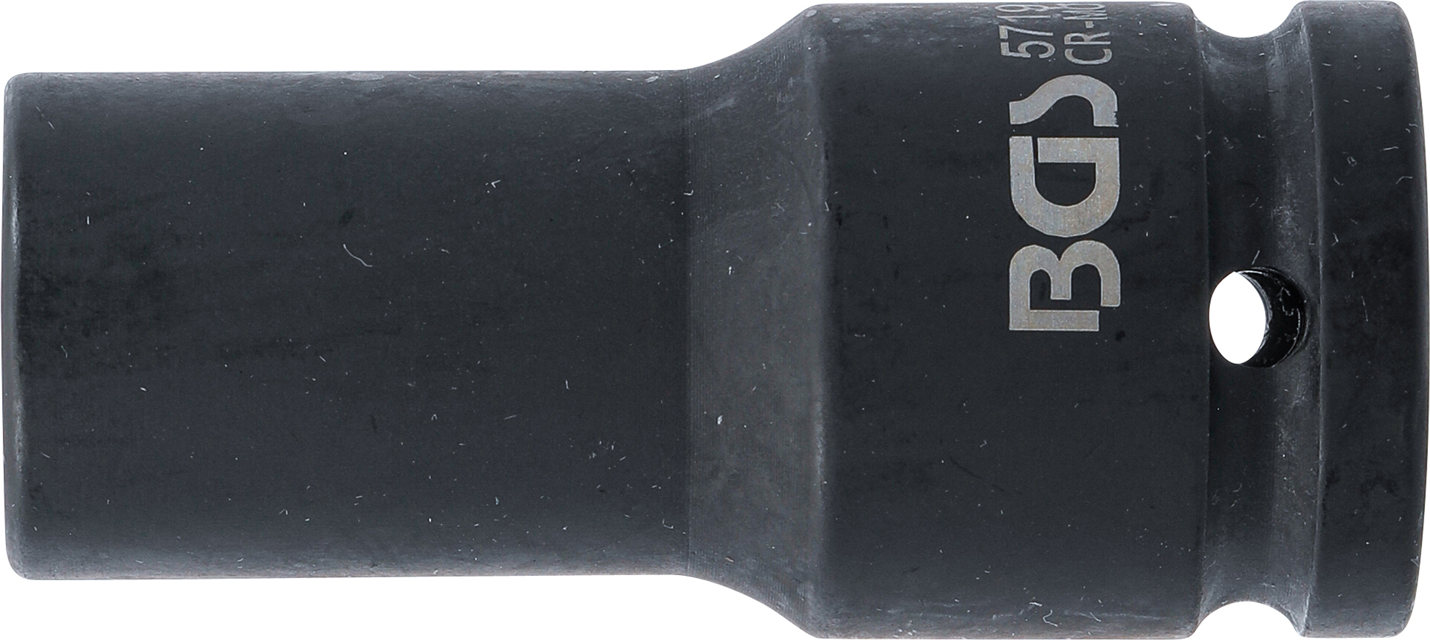 BGS Kraft-Steckschlüssel-Einsatz Sechskant, tief | Antrieb Innenvierkant 20 mm (3/4") | SW 19 mm