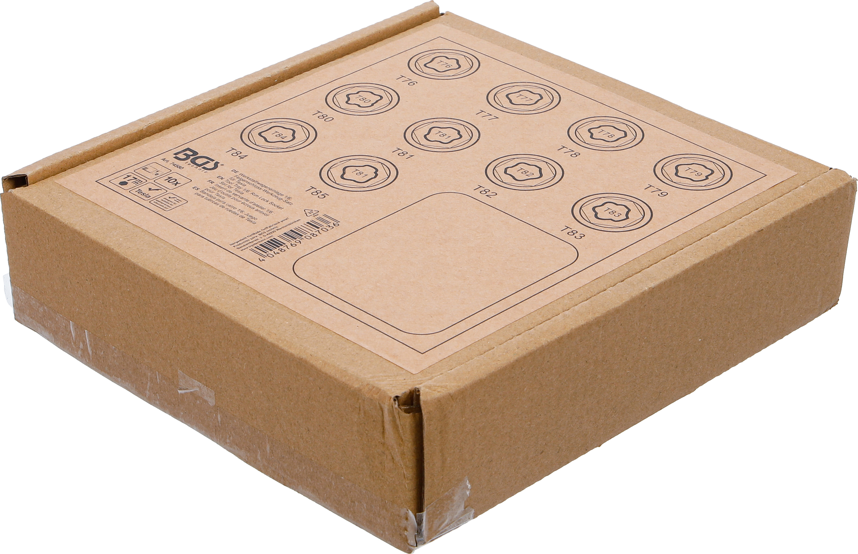 BGS Werkstattwageneinlage 1/6: Felgenschloss-Werkzeug-Satz für Tesla | 10-tlg.