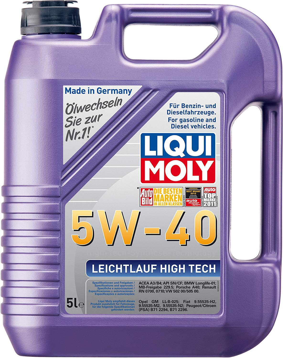 5W-40 Liqui Moly High Tech 5 Liter