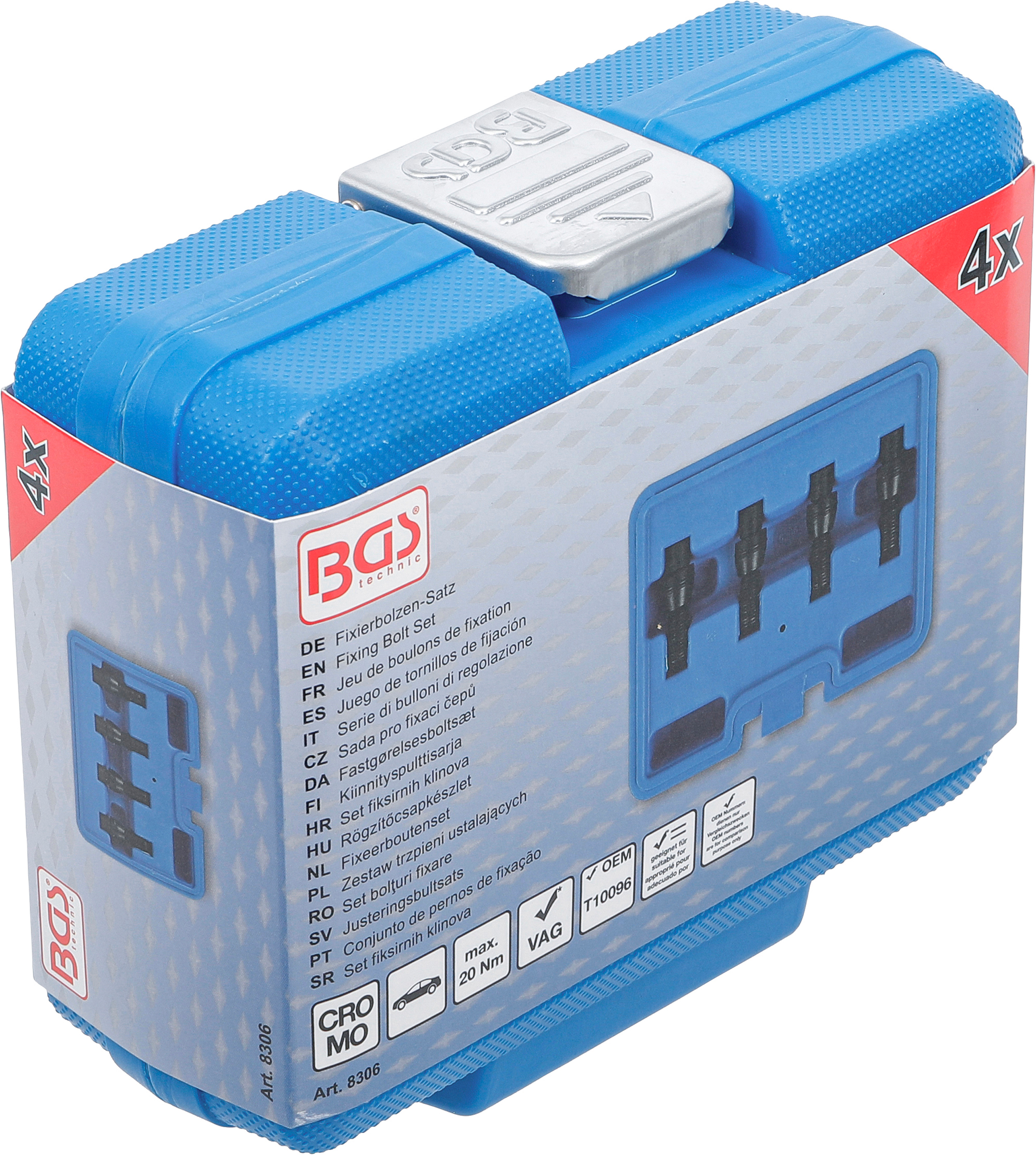 BGS Fixierbolzen-Satz | für VAG Hilfsrahmen | M12 x 1,5 | 4-tlg.