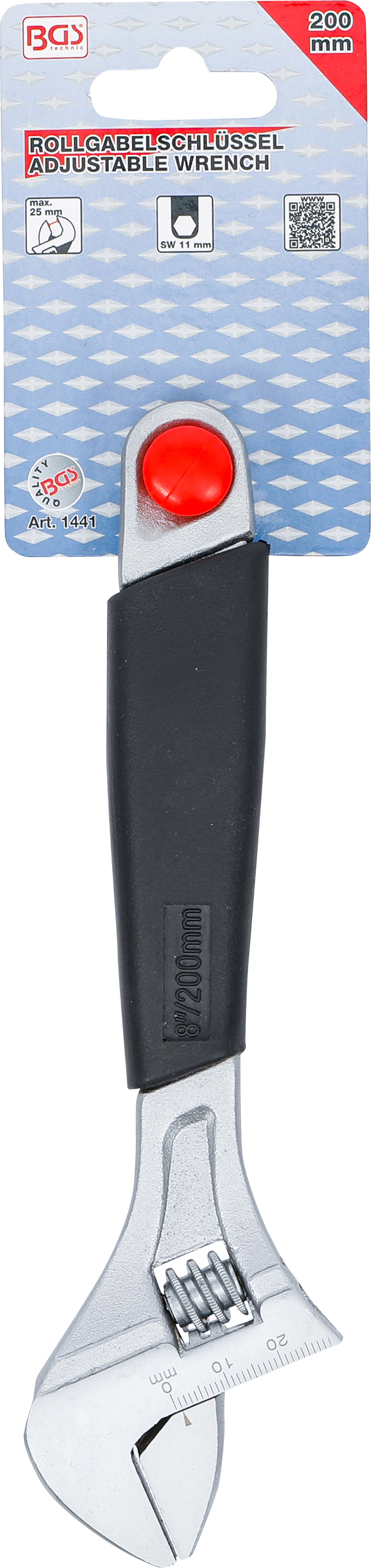 BGS Rollgabelschlüssel mit Kunststoff-Softgriff | SW max. 25 mm