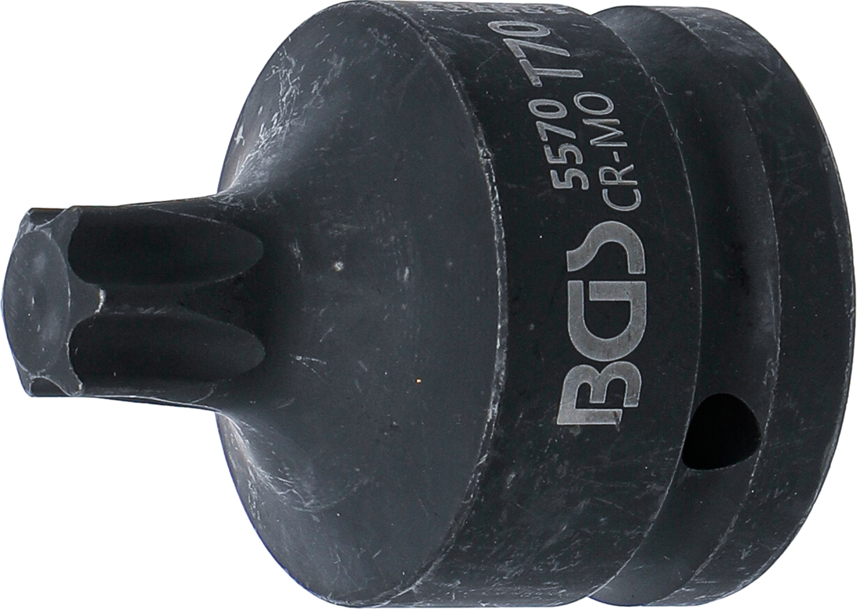 BGS Kraft-Bit-Einsatz | Länge 60 mm | Antrieb Innenvierkant 20 mm (3/4") | T-Profil (für Torx) T70