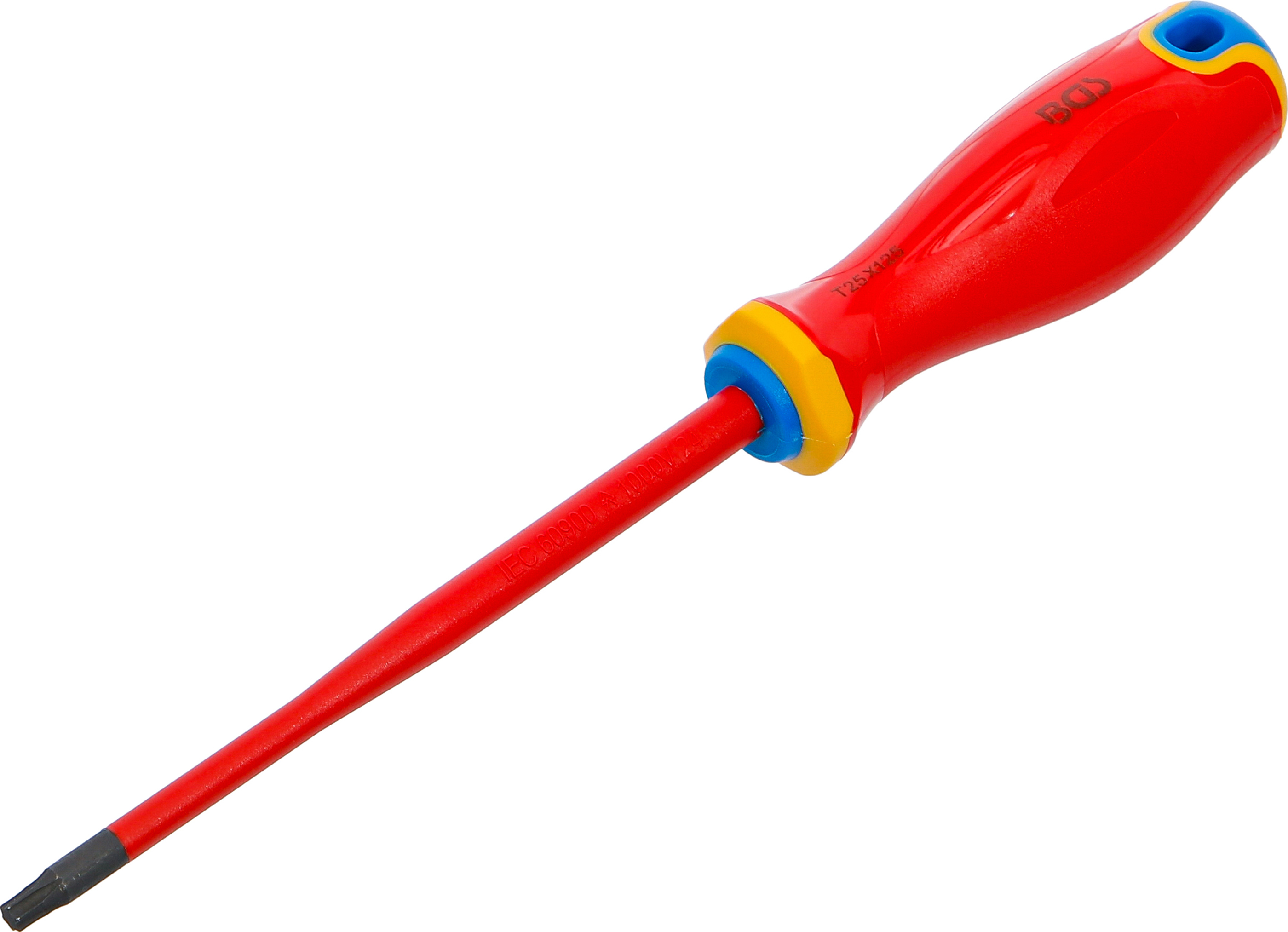 BGS VDE-Schraubendreher | extra dünne Spitze | T-Profil (für Torx) T25
