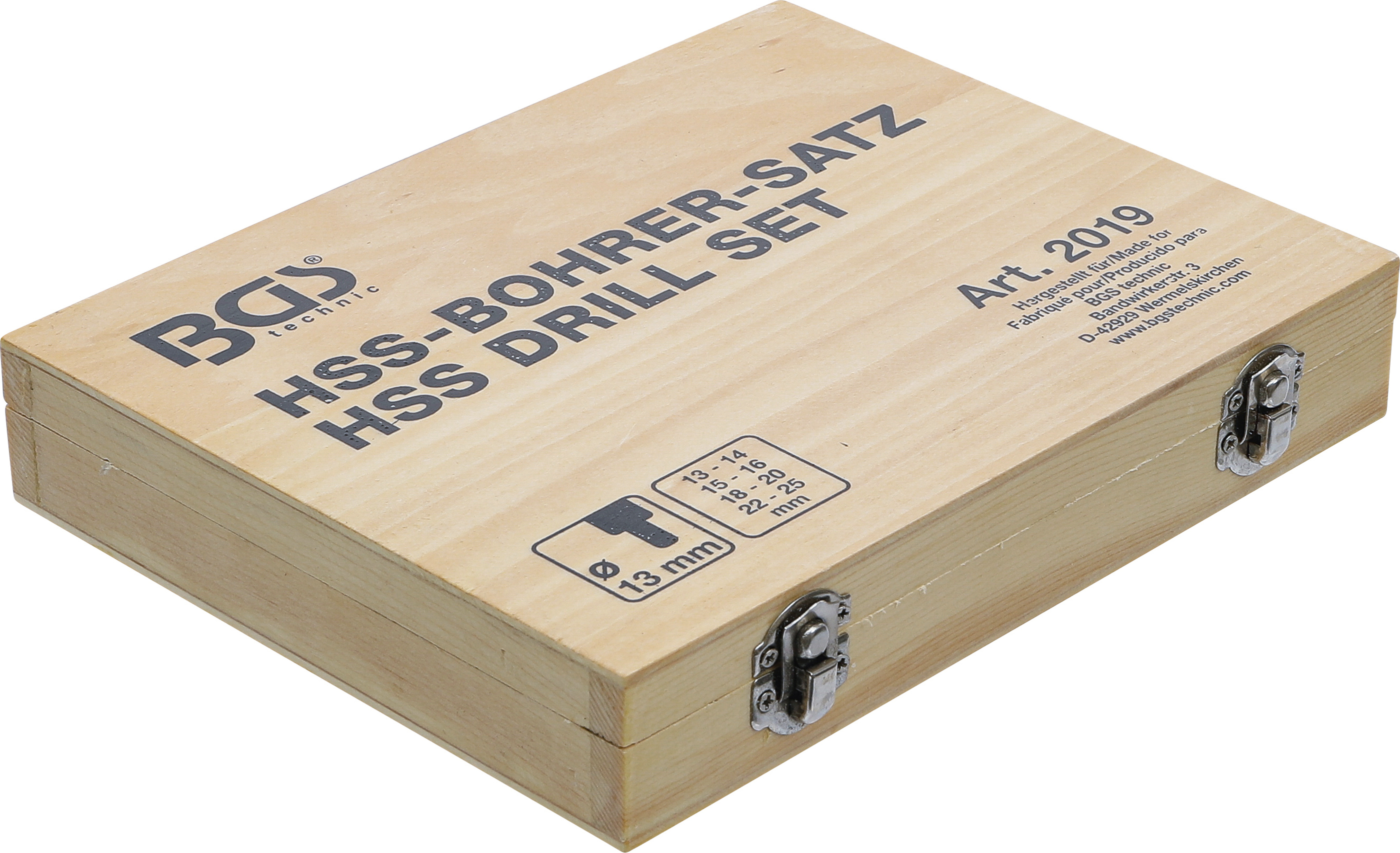 BGS HSS-Bohrer-Satz | 13 - 25 mm | 8-tlg.