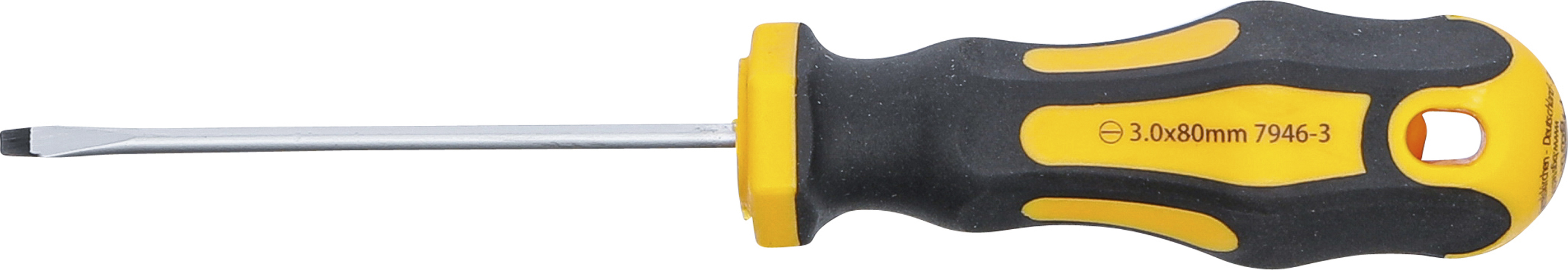 BGS Schraubendreher | Schlitz 3 mm | Klingenlänge 80 mm