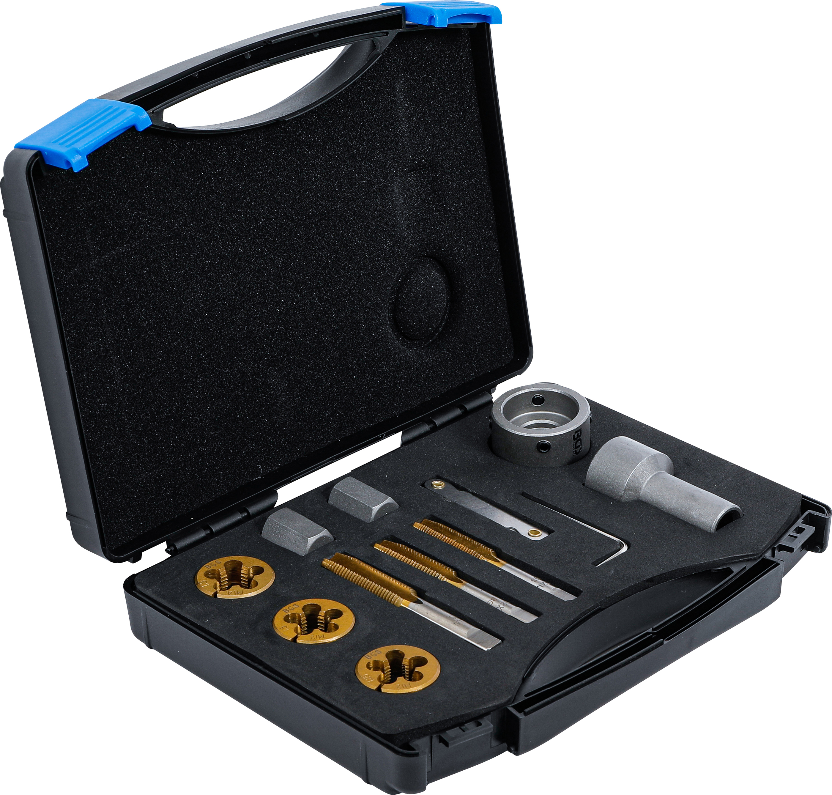 BGS Gewindebohrer-/Schneideisen-Satz für Radmuttern und Bolzen | 12-tlg.