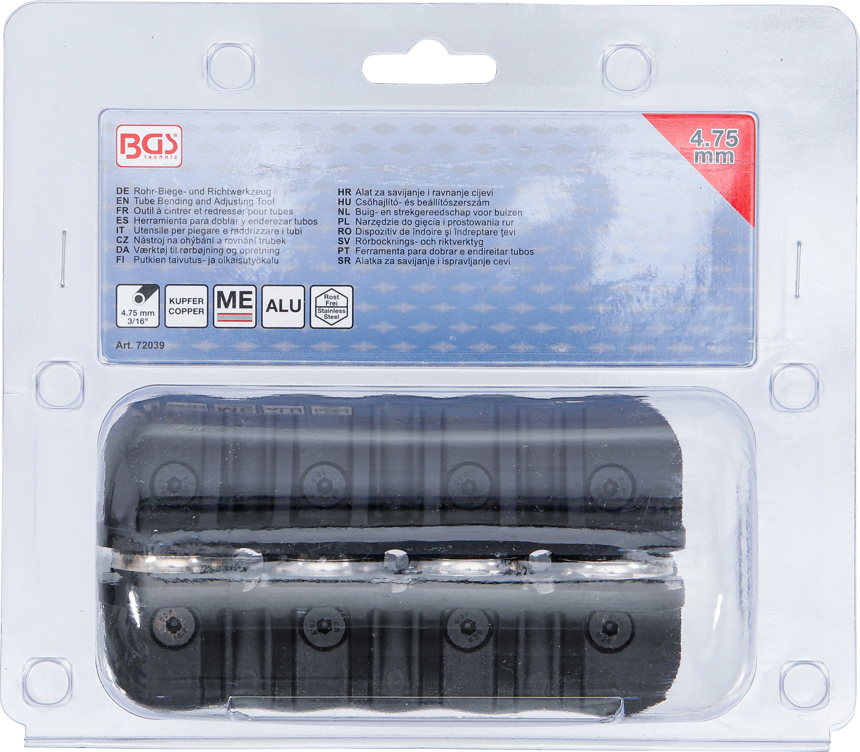 BGS Rohr-Biege- und Richtwerkzeug | 4,75 mm (3/16")