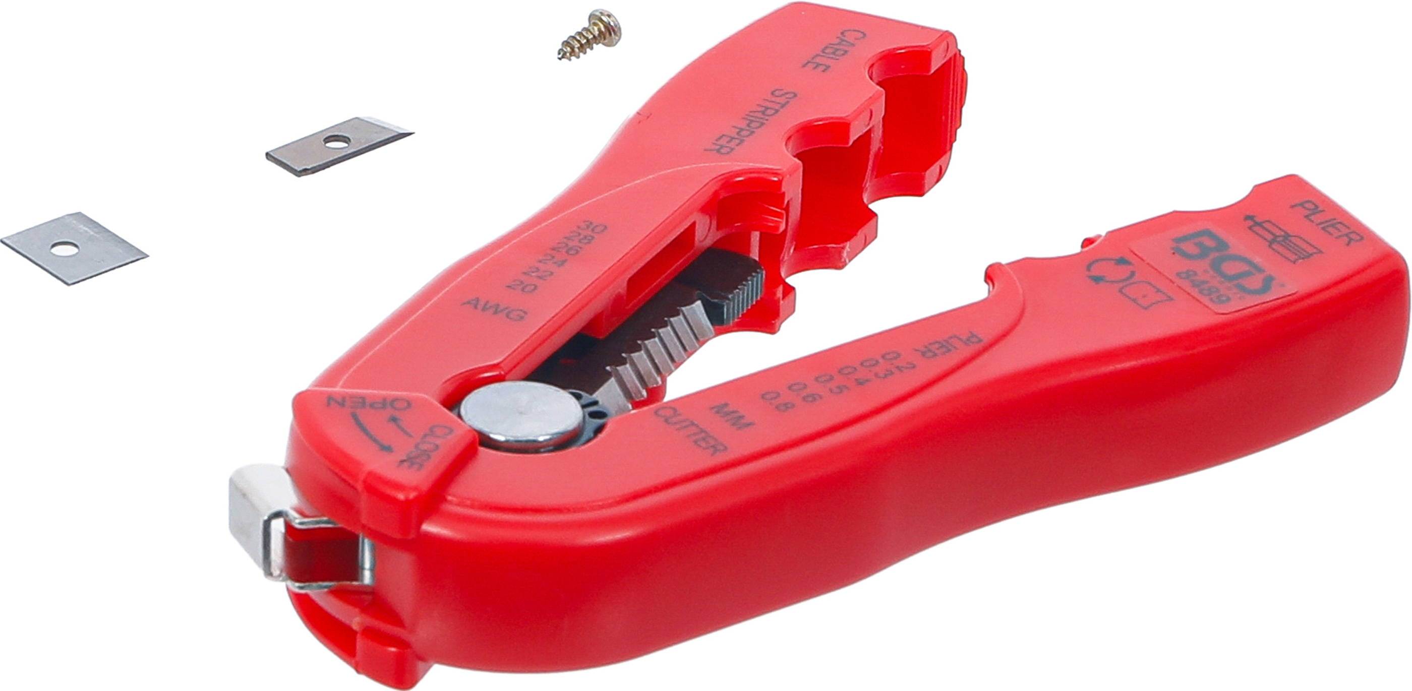 BGS Draht-/Kabel-Abisolierer "2-IN-1" | 0,2 - 0,8 mm