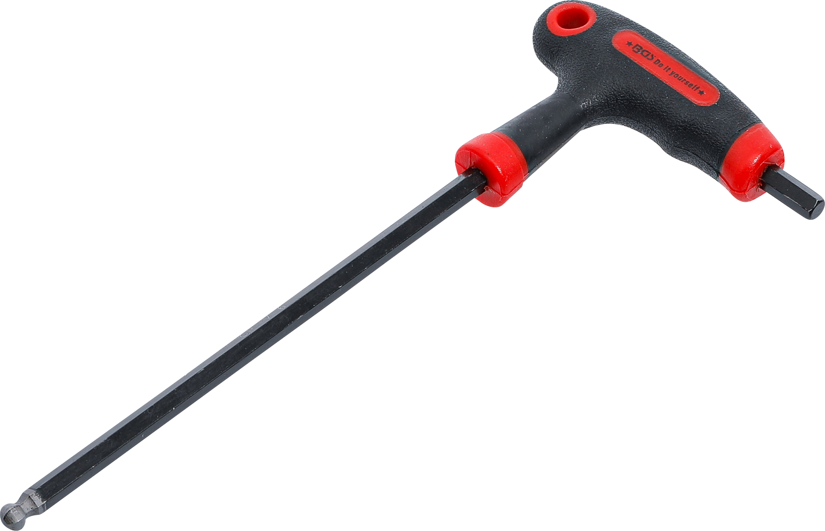 BGS Schraubendreher mit T-Griff und seitlicher Klinge | Innensechskant / Innensechskant mit Kugelkopf 6 mm