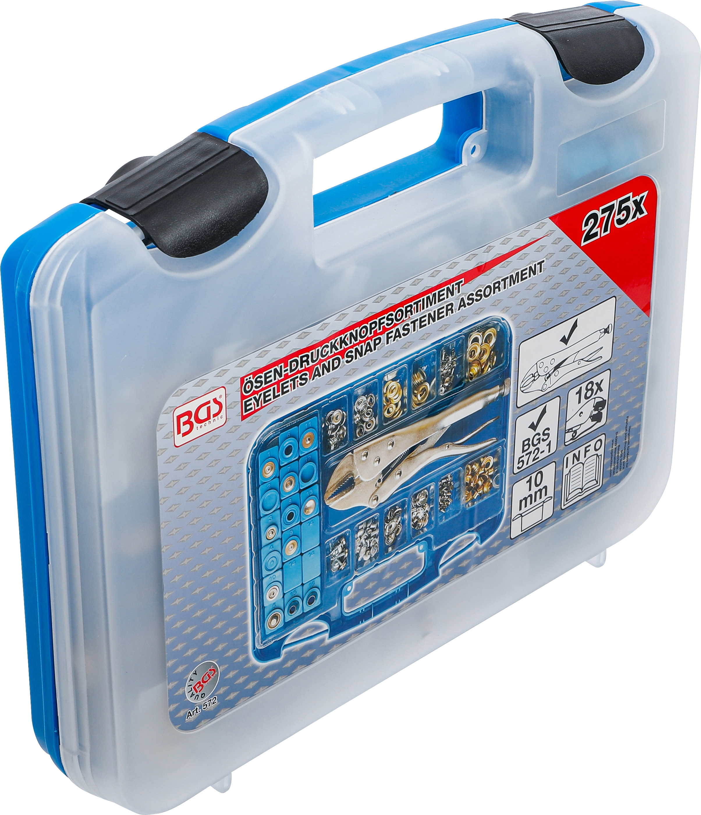BGS Ösen-Druckknopf-Sortiment | 275-tlg.