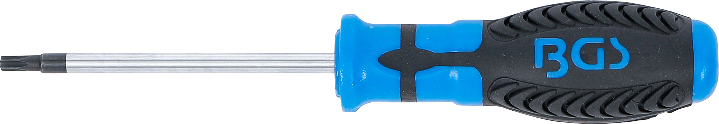 BGS Schraubendreher | T-Profil (für Torx) mit Bohrung T20 | Klingenlänge 80 mm