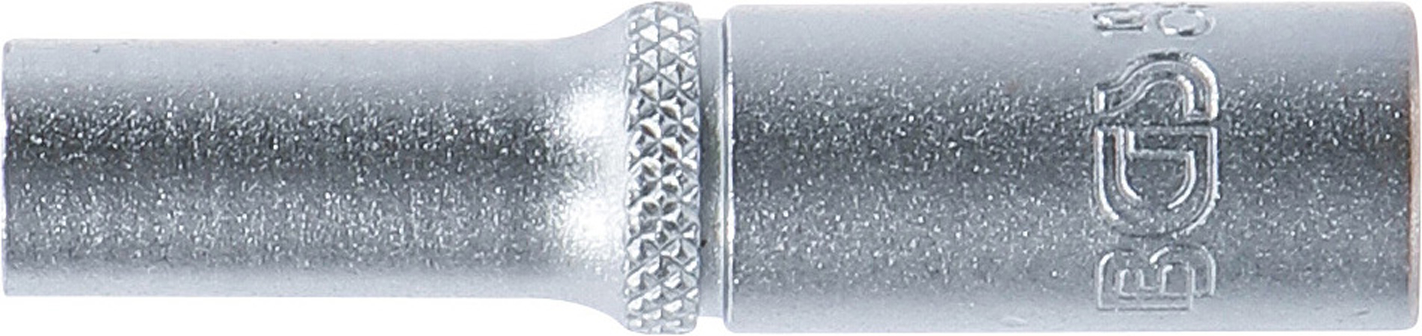 BGS Steckschlüssel-Einsatz Sechskant, tief | Antrieb Innenvierkant 6,3 mm (1/4") | SW 6 mm