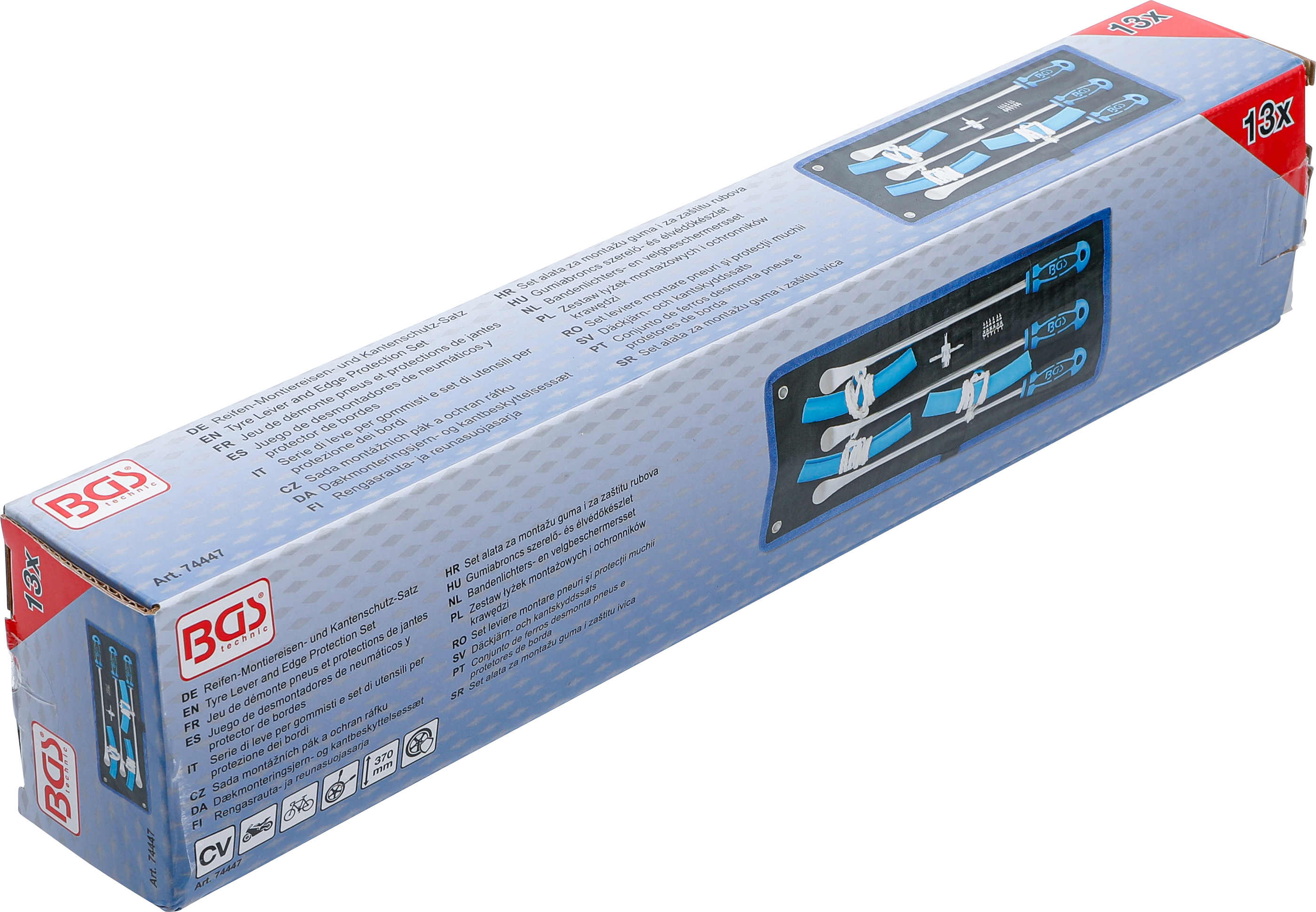 BGS Reifen-Montiereisen- und Kantenschutz-Satz | für Motorräder | 13-tlg.