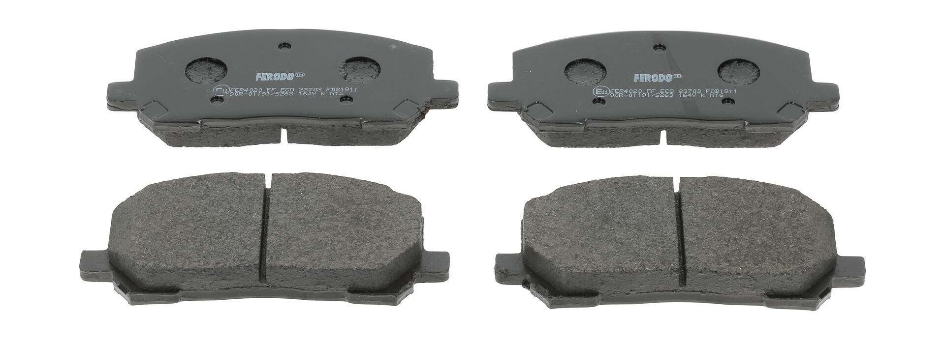 Bremsbelagsatz, Scheibenbremse