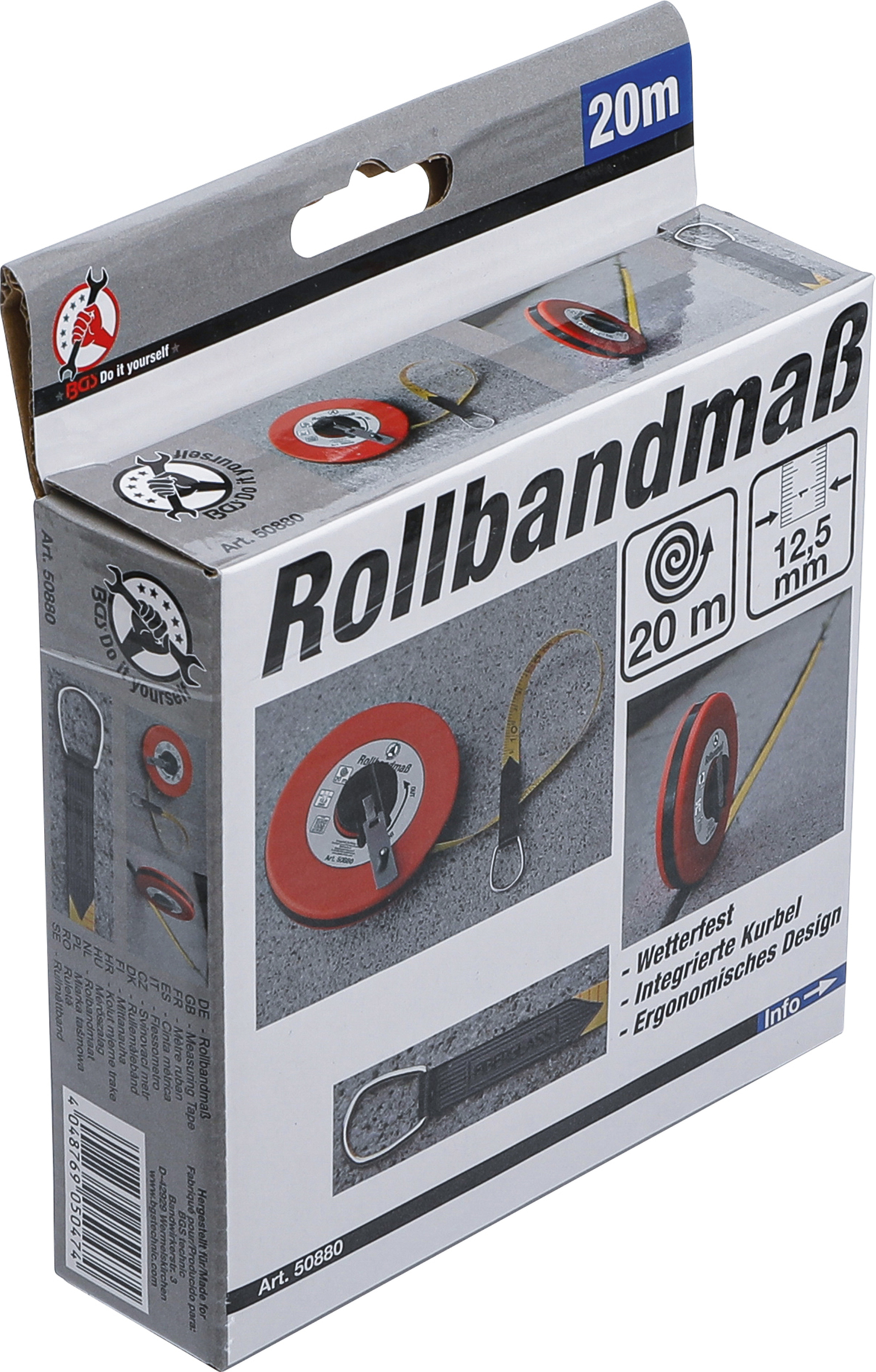 BGS Rollbandmaß | 12,5 mm x 20 m