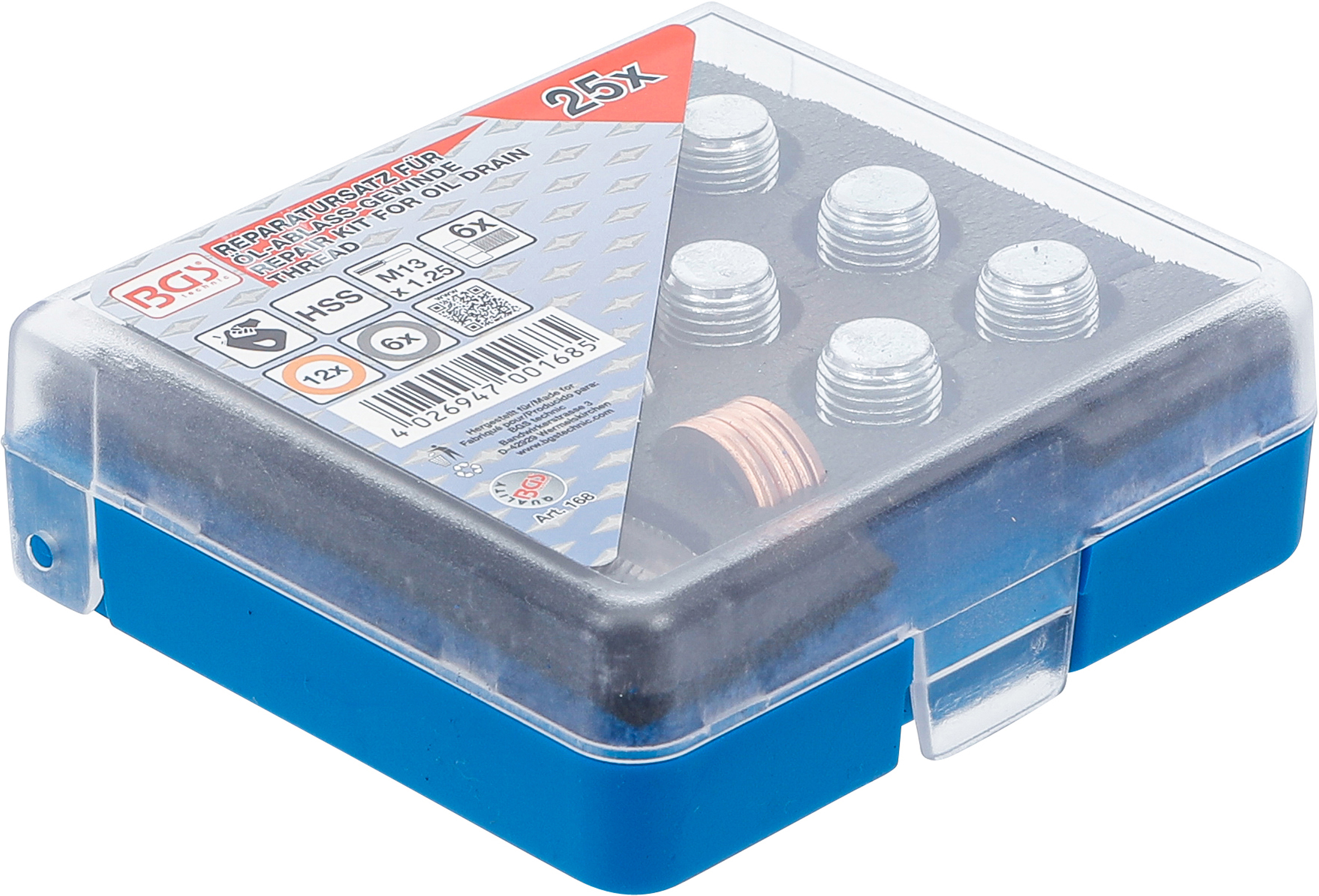 BGS Reparatursatz für Öl-Ablass-Gewinde | M13 x 1,25 mm