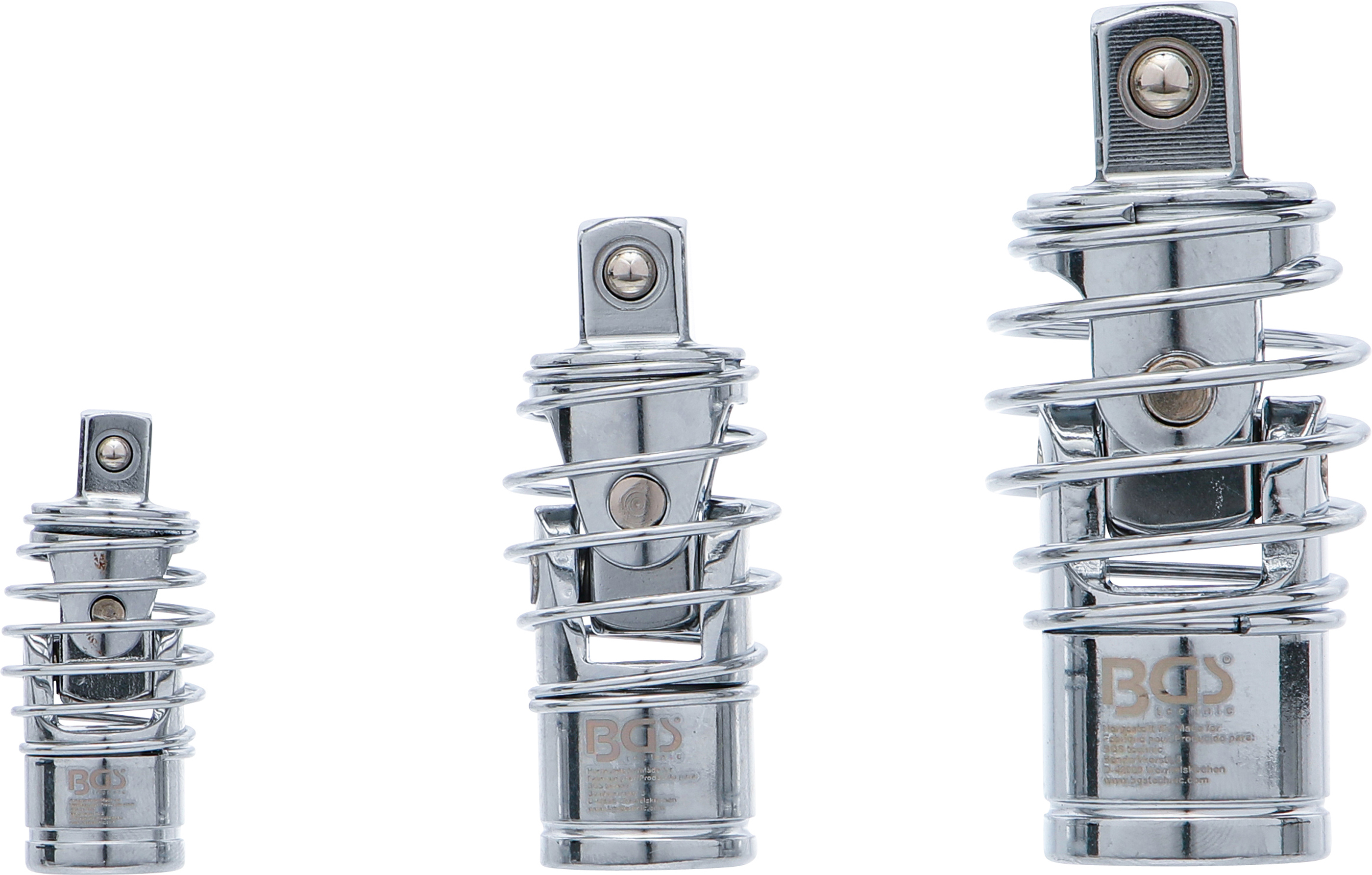 BGS Kardangelenk-Satz | mit Feder | 6,3 mm (1/4") / 10 mm (3/8") / 12,5 mm (1/2") | 3-tlg.