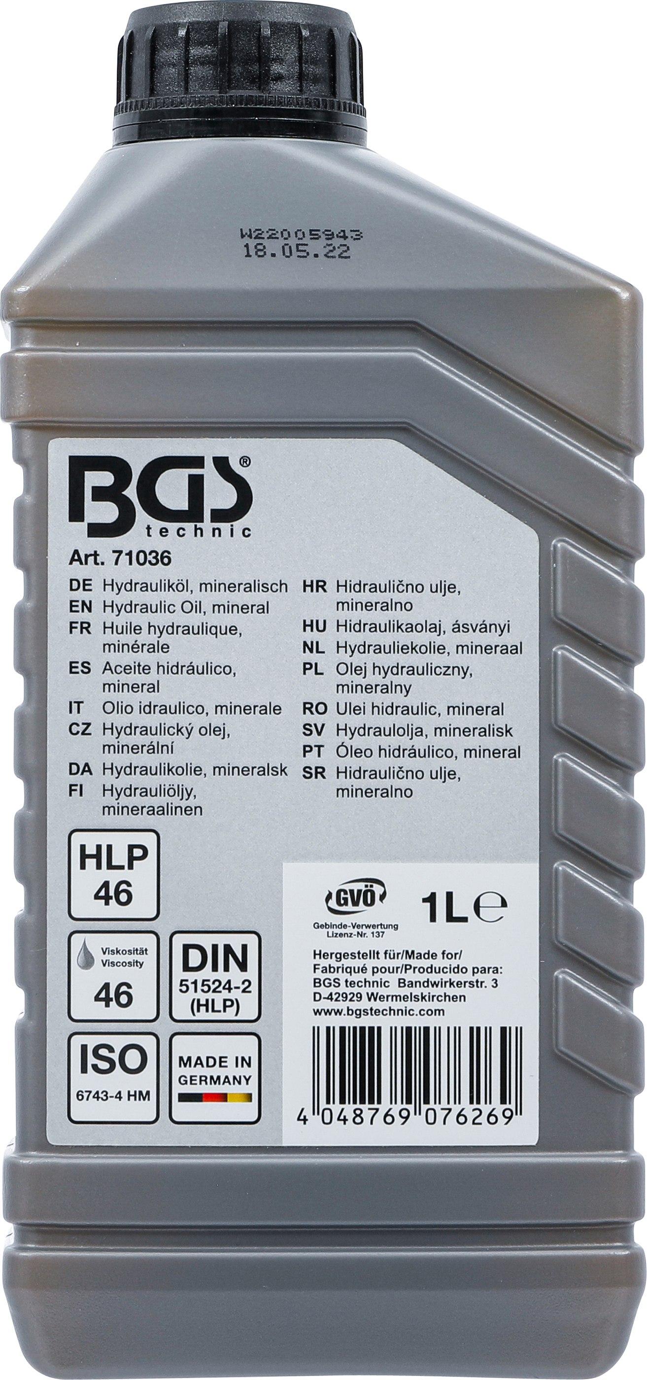 BGS Hydrauliköl | mineralisch | 1 l