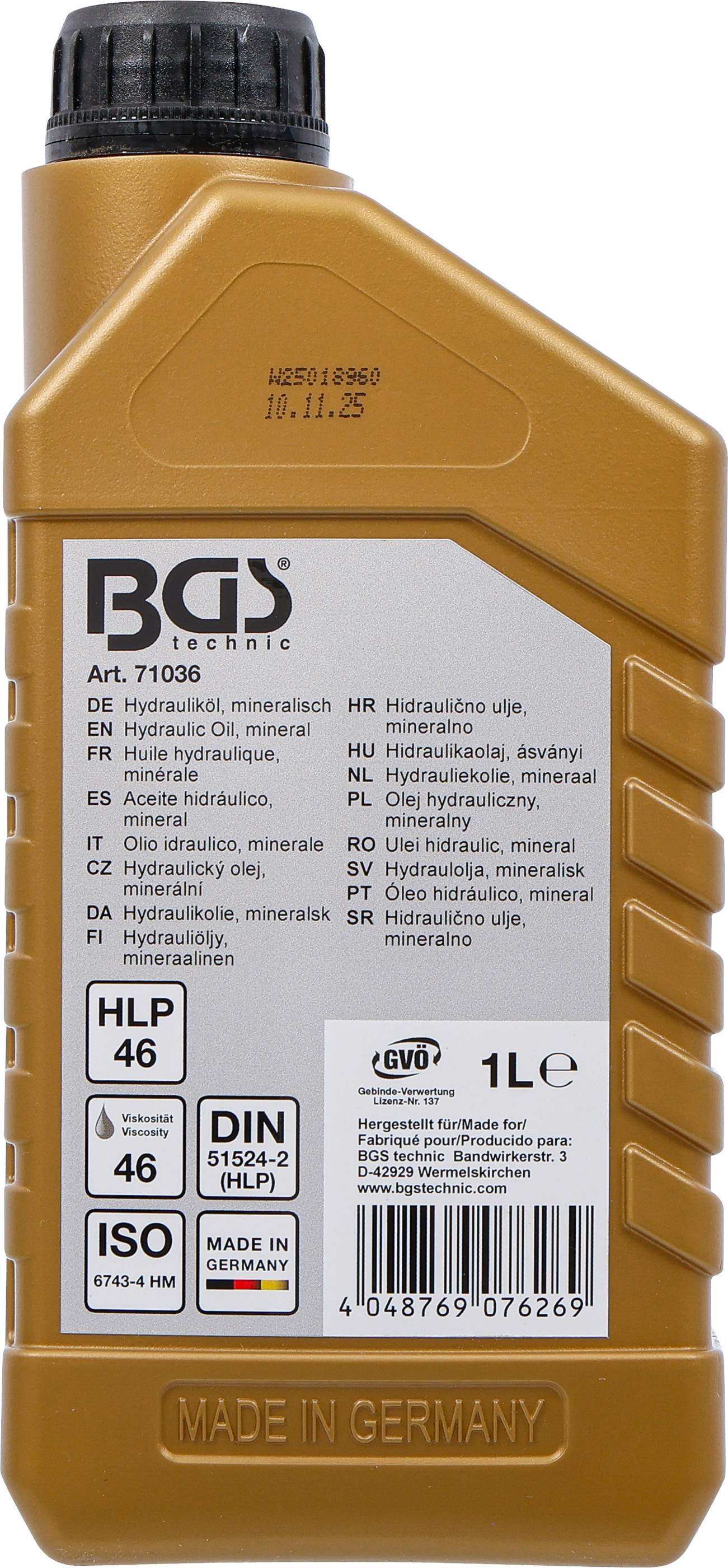 BGS Hydrauliköl | mineralisch | 1 l