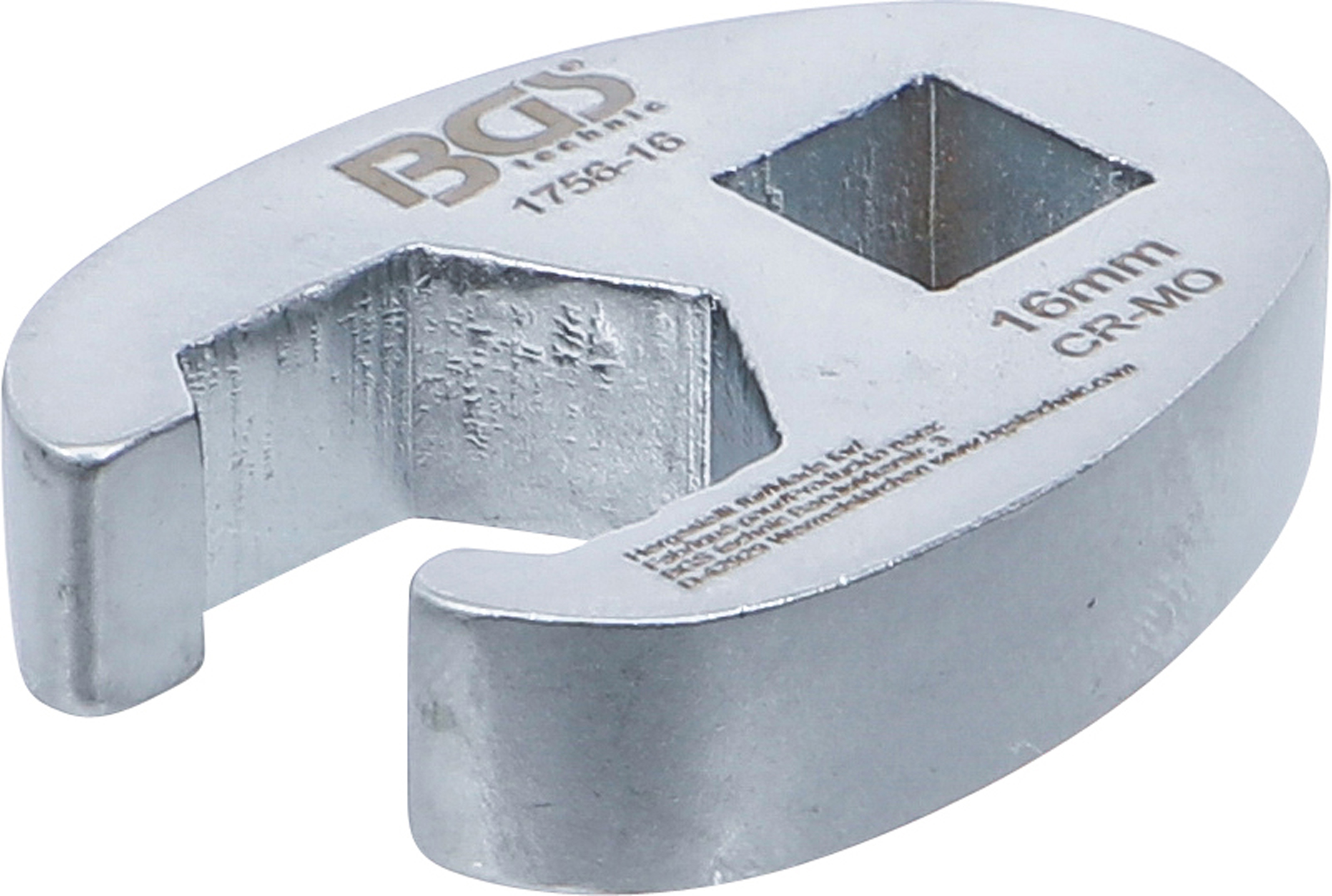 BGS Hahnenfußschlüssel | Antrieb Innenvierkant 10 mm (3/8") | SW 16 mm