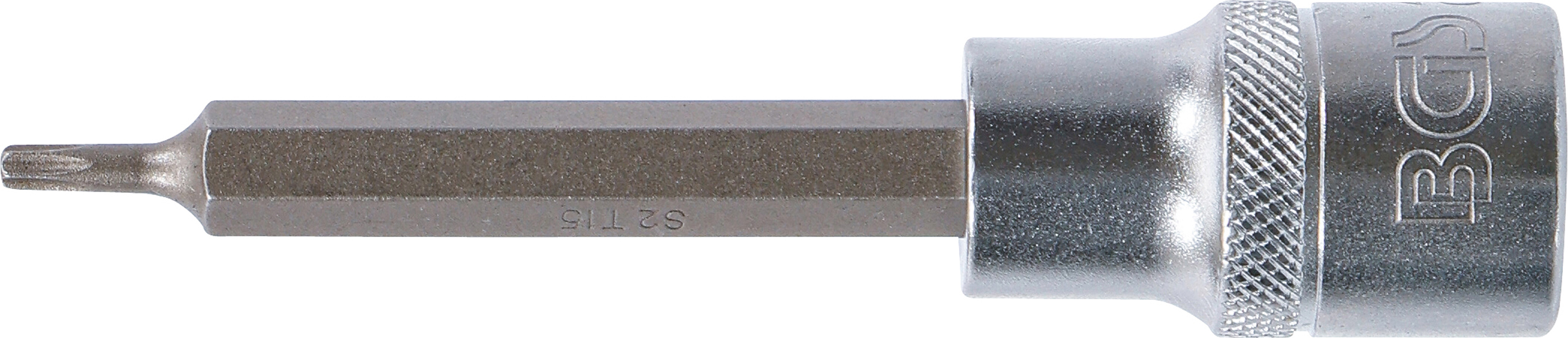 BGS Bit-Einsatz | Länge 100 mm | Antrieb Innenvierkant 12,5 mm (1/2") | T-Profil (für Torx) T15