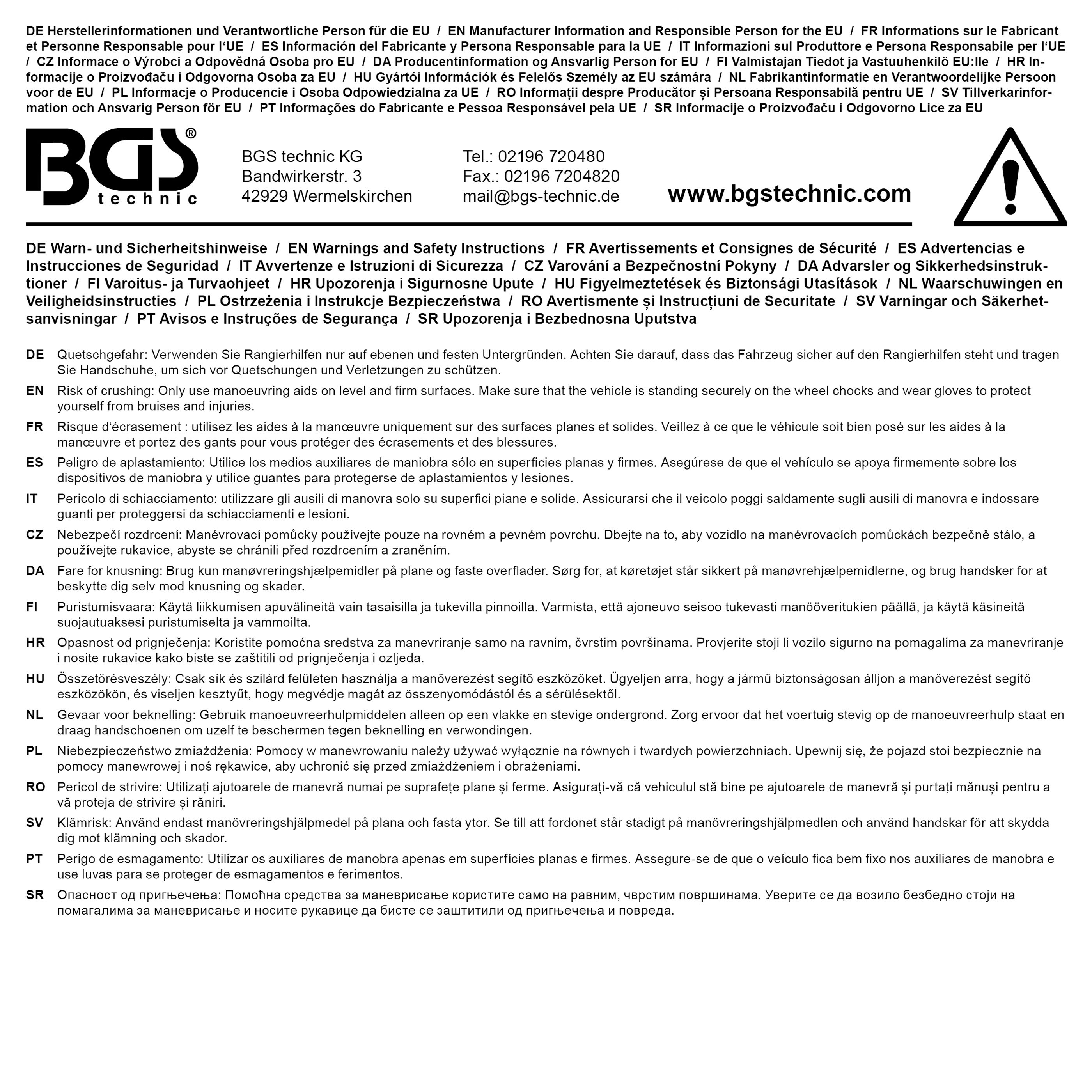 BGS Hydraulikzylinder für Art. 1975