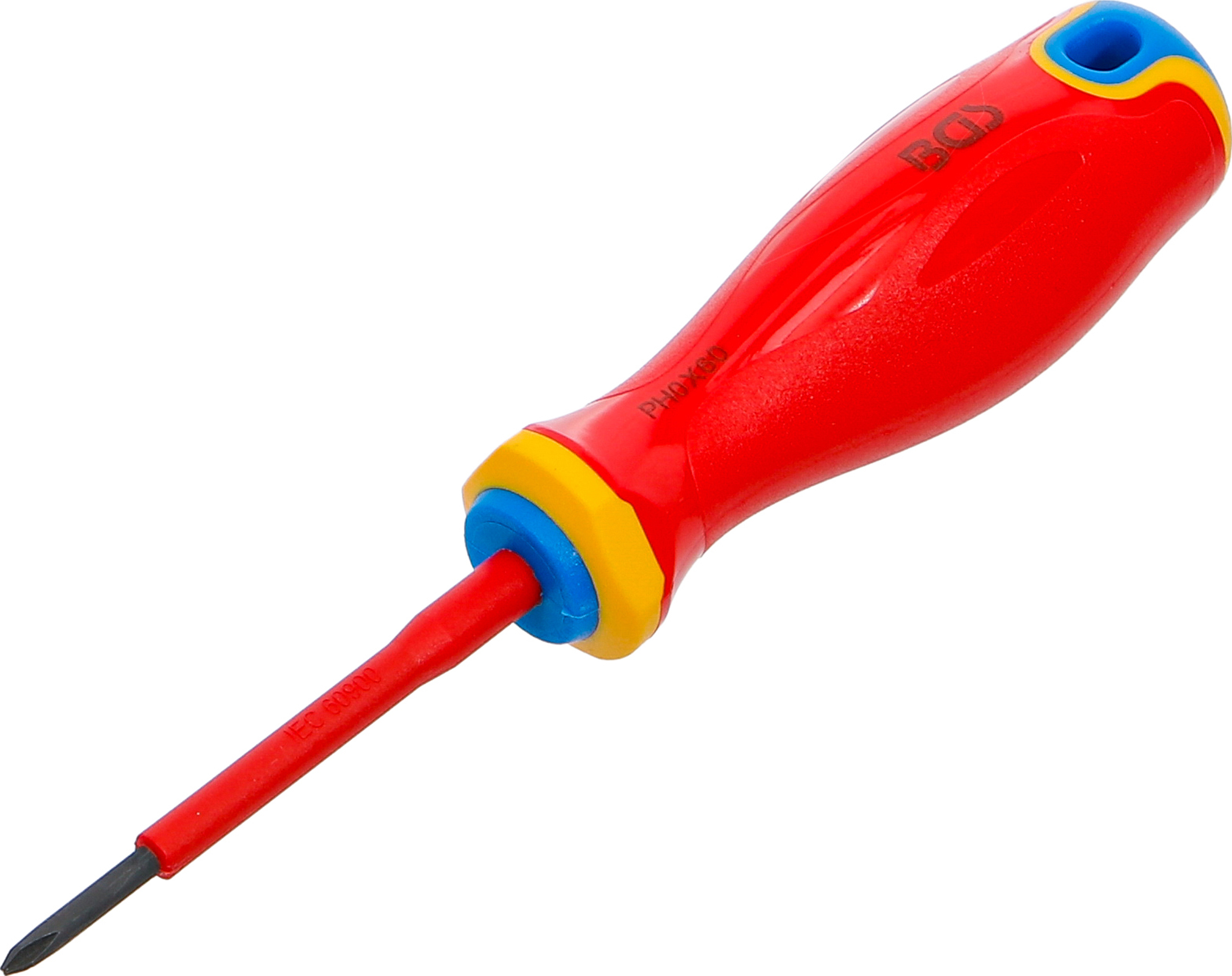 BGS VDE-Schraubendreher | extra dünne Spitze | Kreuzschlitz PH0