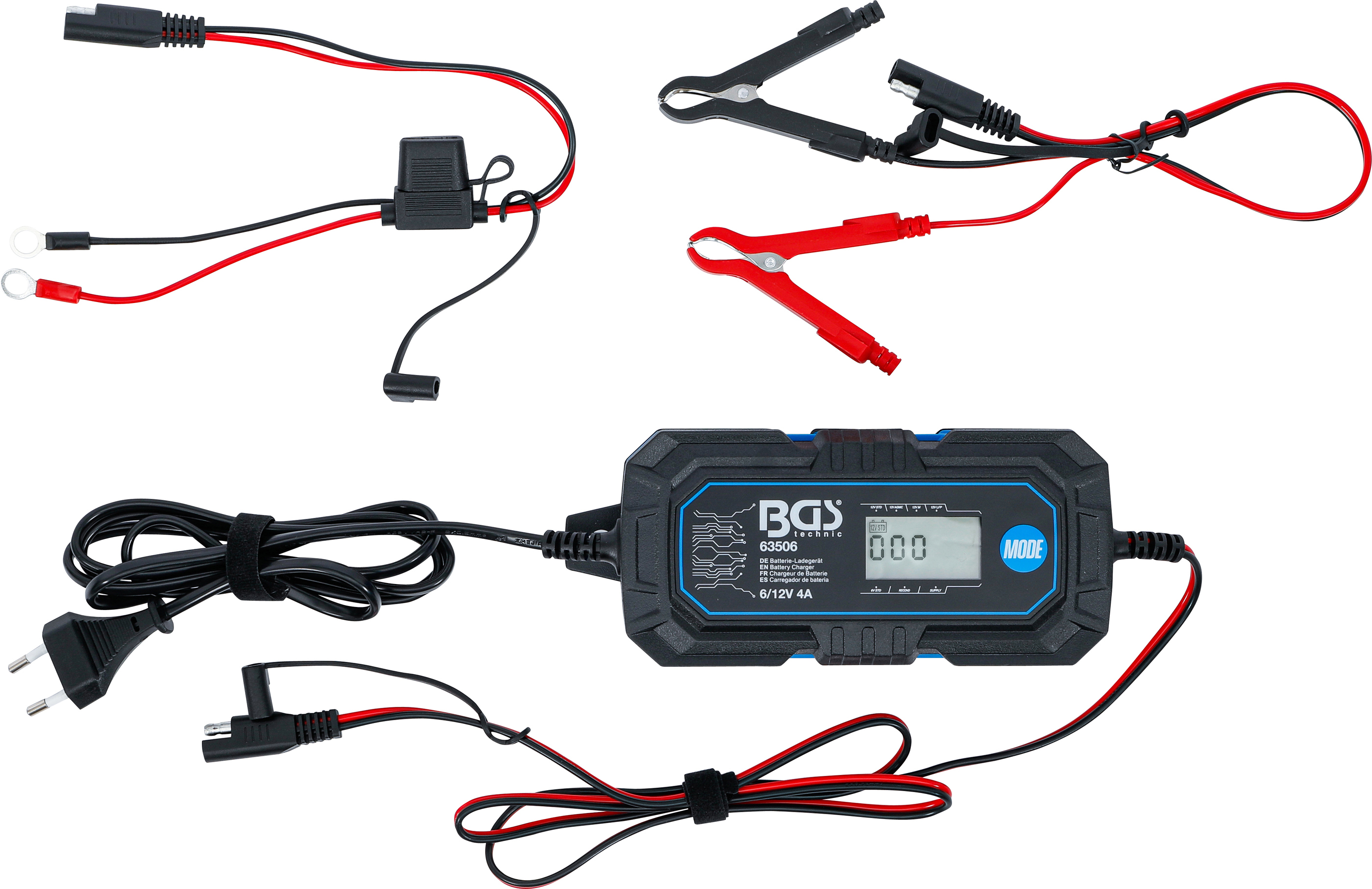 BGS Digitales Batterie-Ladegerät | 6/12 V | 4 A