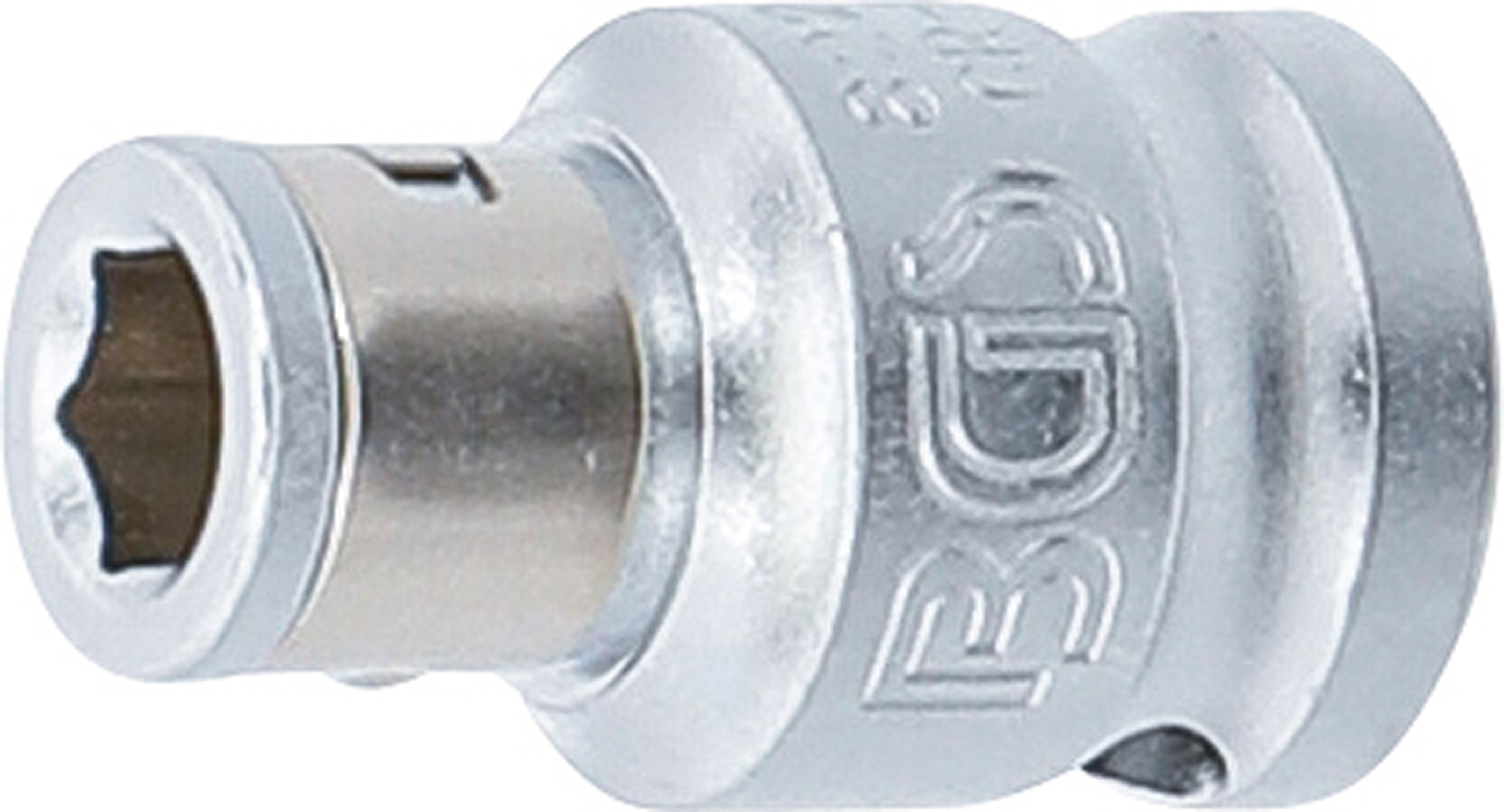 BGS Bit-Adapter mit Haltekugel | Innenvierkant 10 mm (3/8") | Innensechskant 6,3 mm (1/4")