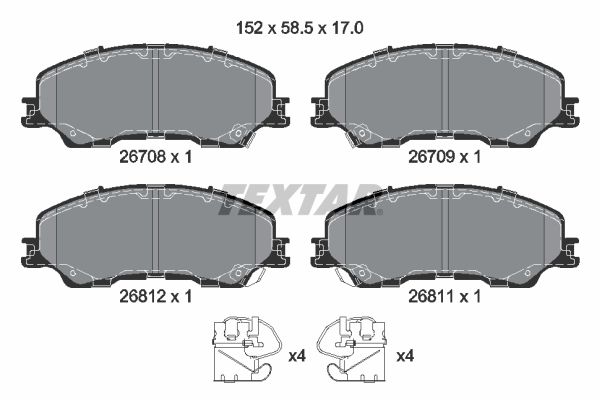 Bremsbelagsatz, Scheibenbremse