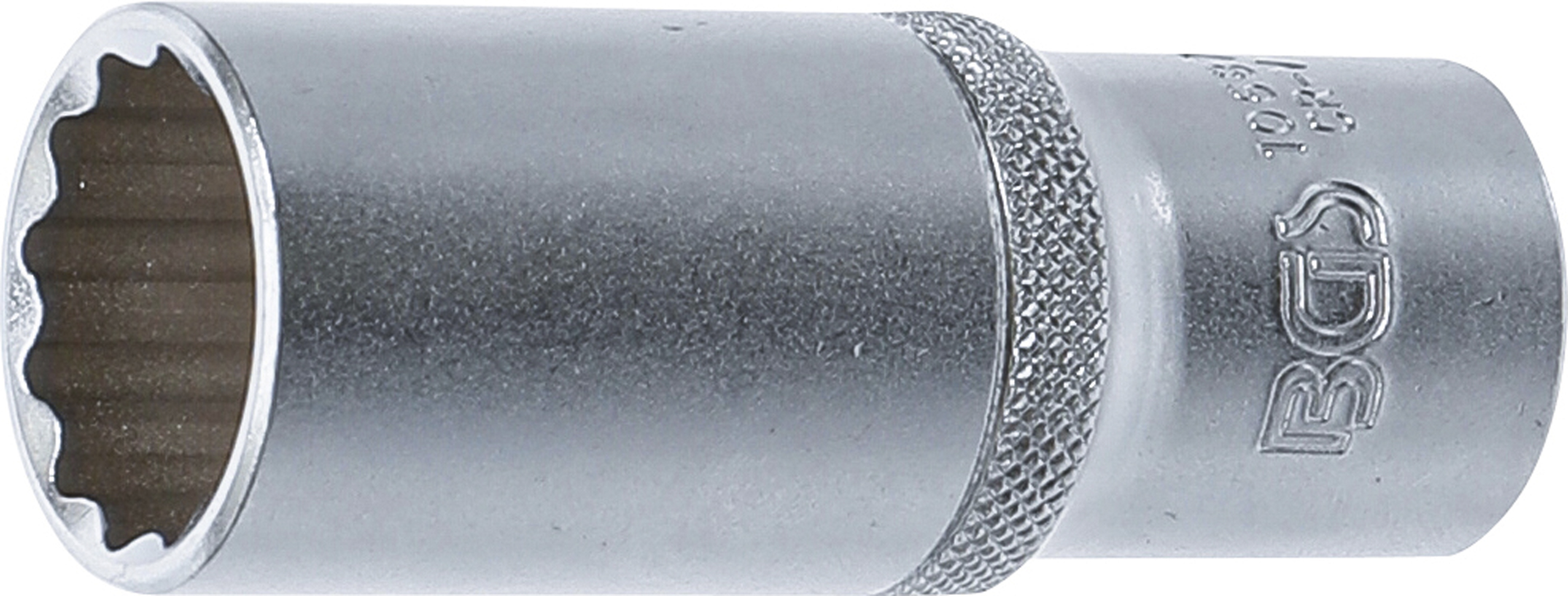 BGS Steckschlüssel-Einsatz Zwölfkant, tief | Antrieb Innenvierkant 12,5 mm (1/2") | SW 22 mm