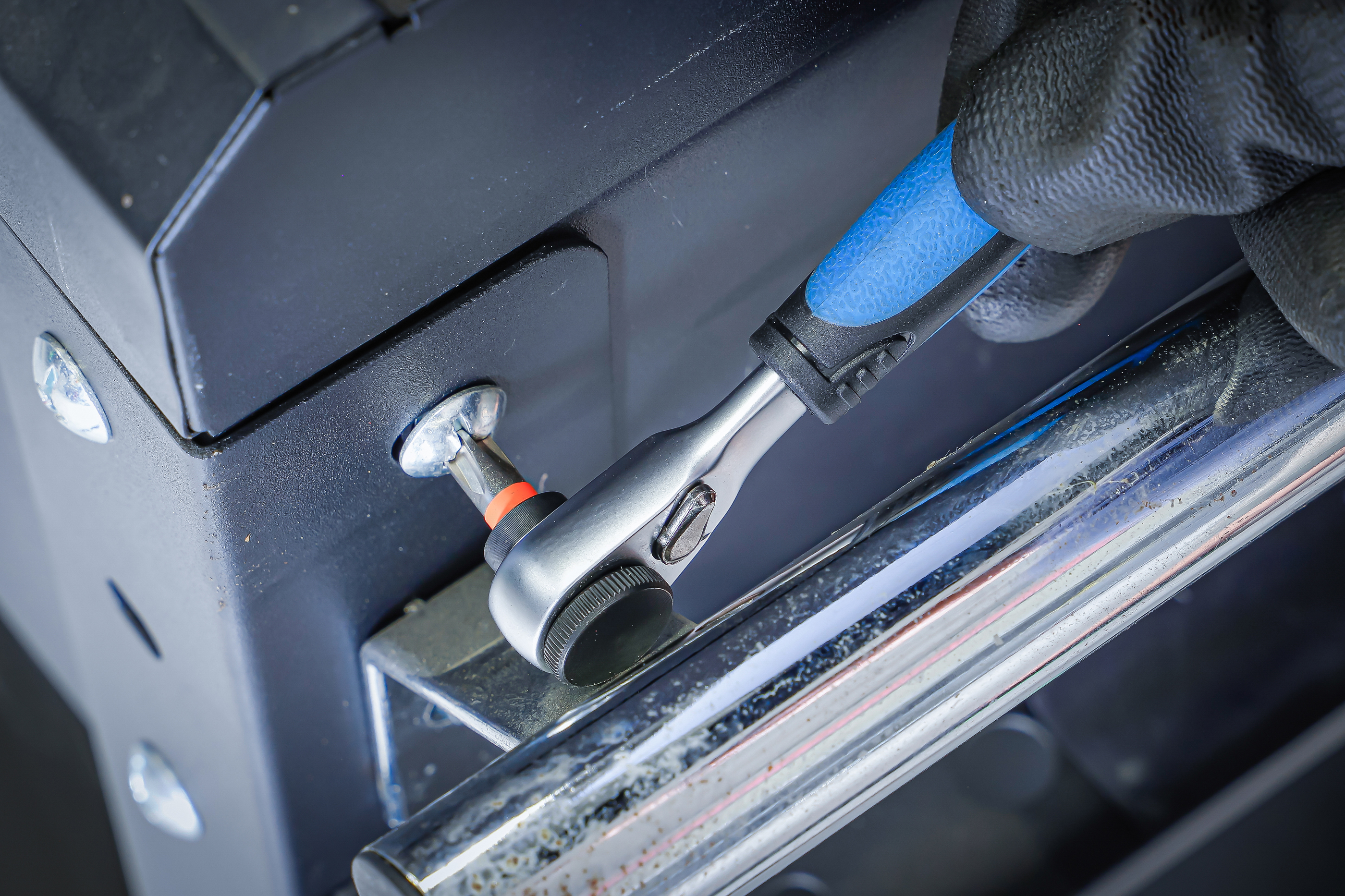 BGS Color-Bit-Satz | mit Bit-Knarre | Antrieb Außensechskant 6,3 mm (1/4") | 43-tlg.